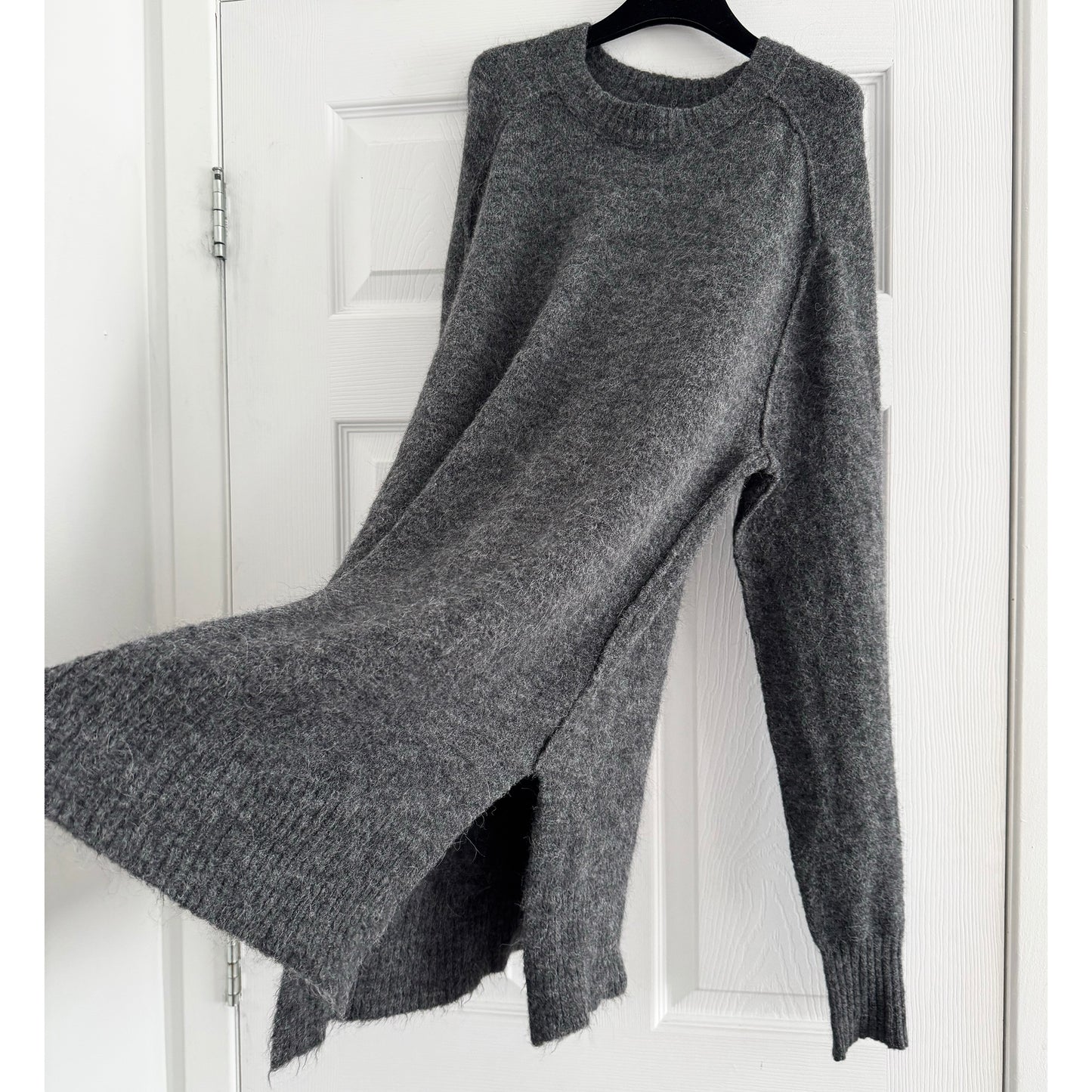 Isabel Marant Long Grey Alpaca Blend Sweater, size 36 (size Small)