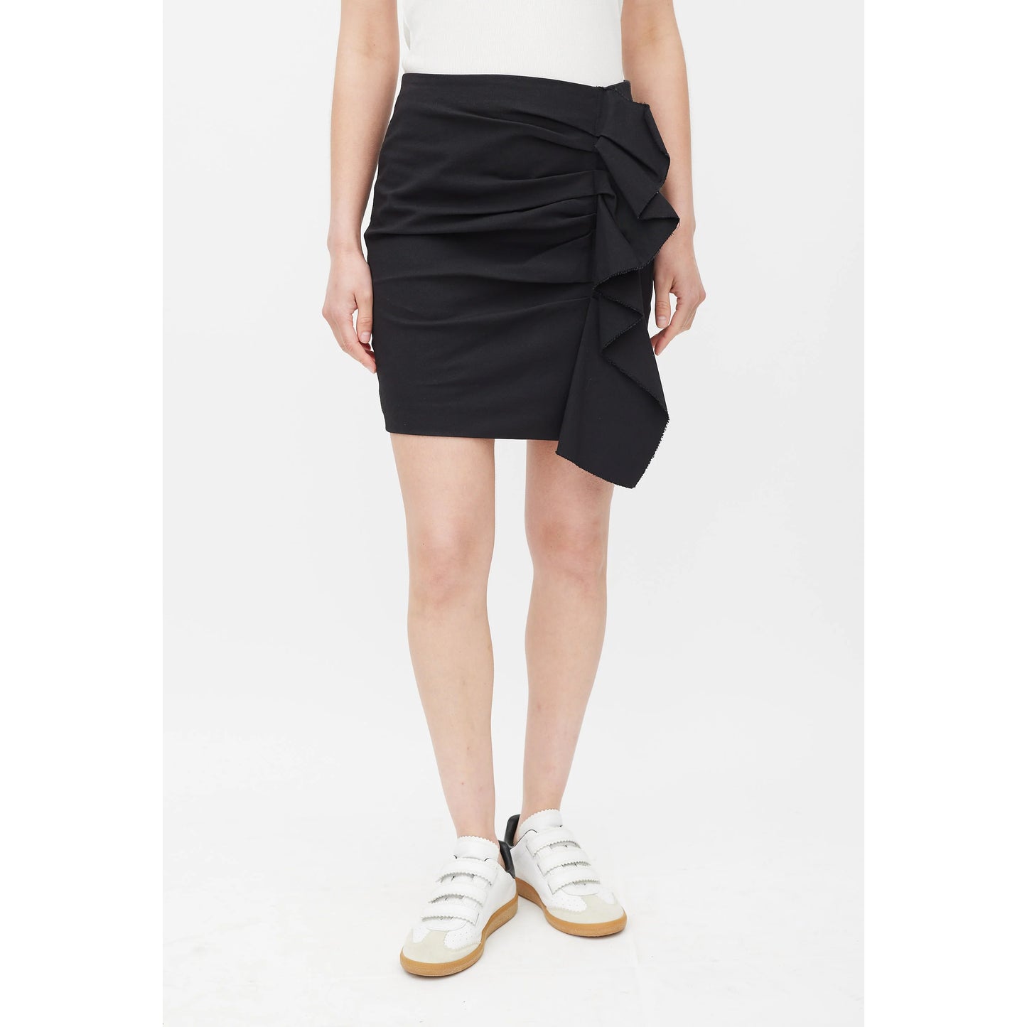 Isabel Marant "Lefly" Gathered Skirt in Black, size 36