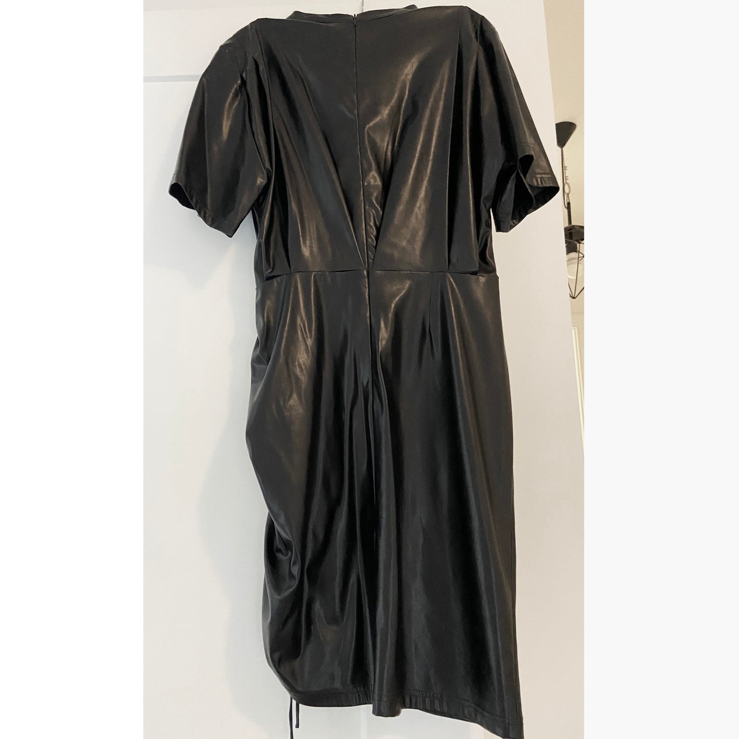 Isabel Marant Etoile "Balesi" Faux Leather Dress in Black, size 40 (fits like size 6/8)