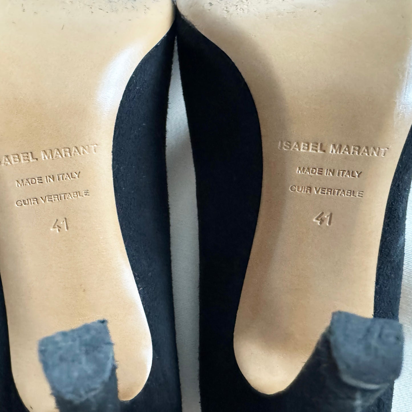 Escarpins à nœud en daim Isabel Marant, taille 39 (convient à 8,5)