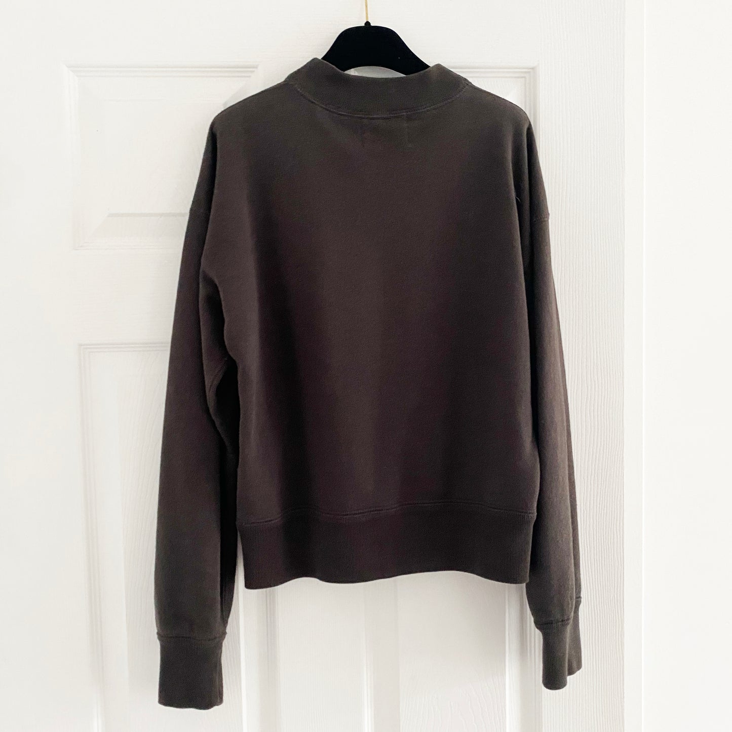 Isabel Marant Etoile "Moby" Sweatshirt in "Faded Black" (it's Brown), size 32 (fits like XS/S)