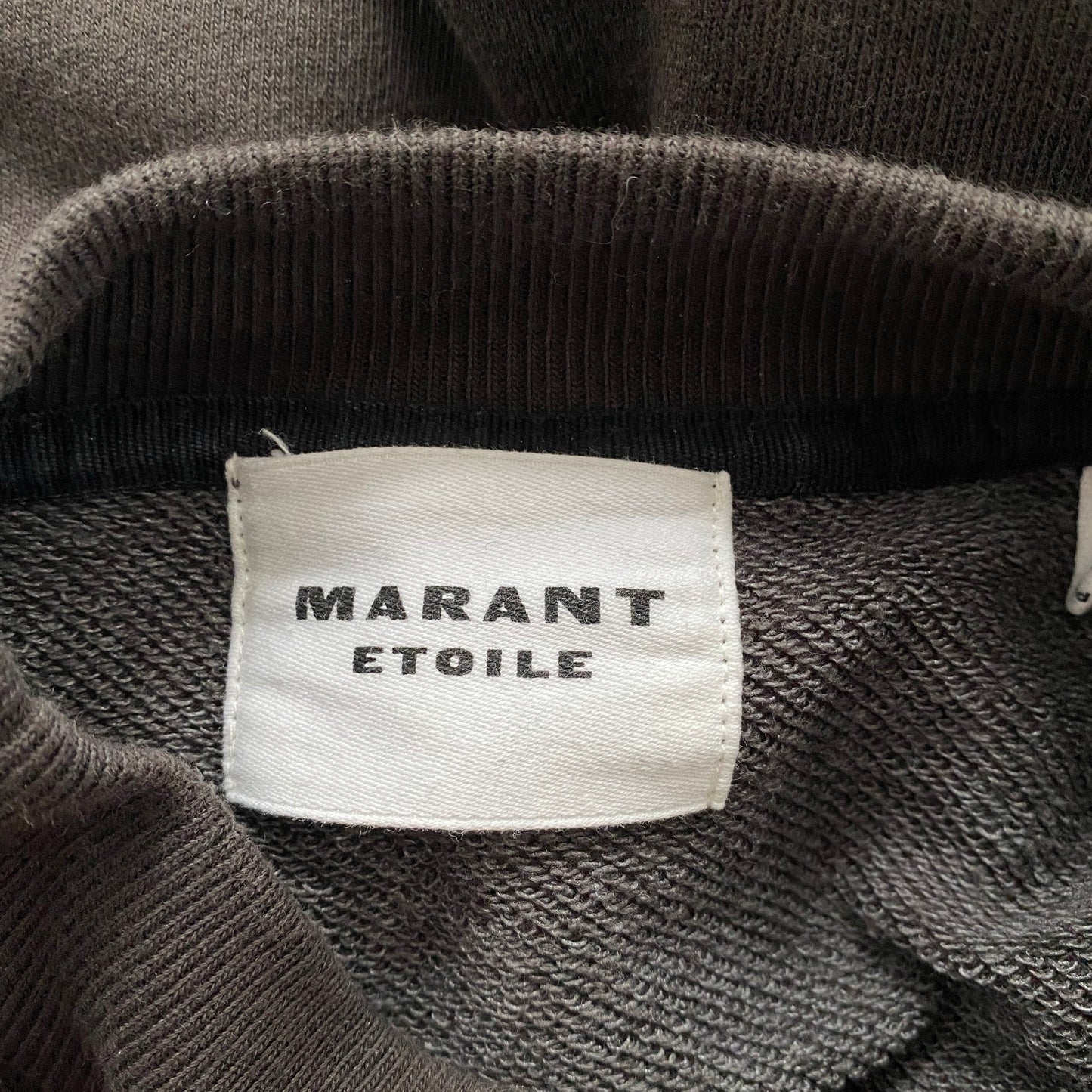 Isabel Marant Etoile "Moby" Sweatshirt in "Faded Black" (it's Brown), size 32 (fits like XS/S)