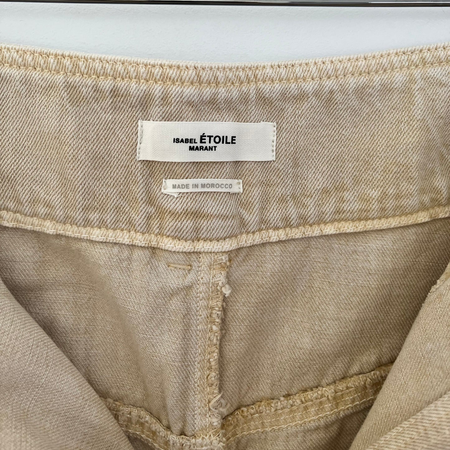 Isabel Marant Etoile "Tess" Jeans in Beige, size 38