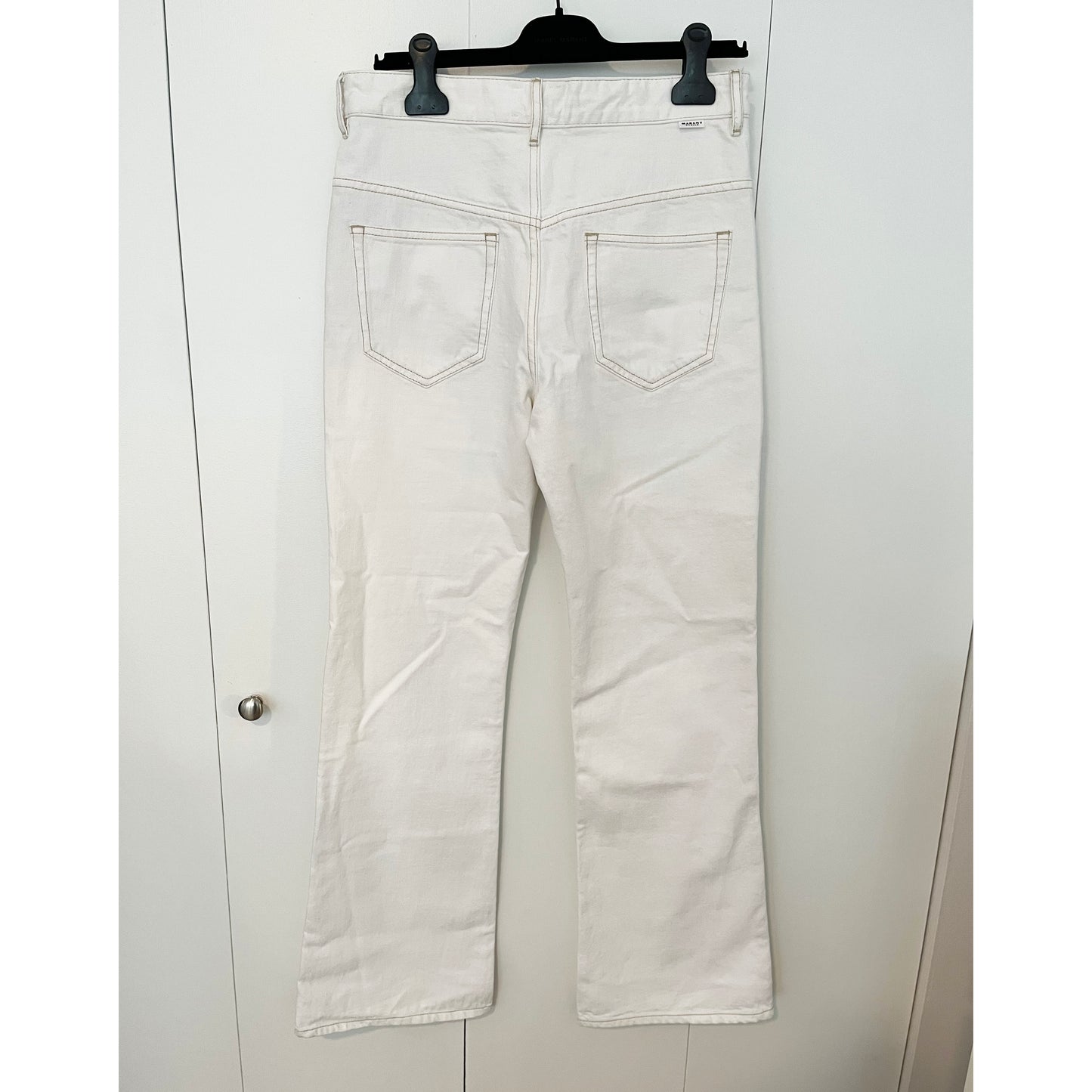 Isabel Marant Etoile "Belvira" Jeans in White, size 38 (like 27/28)