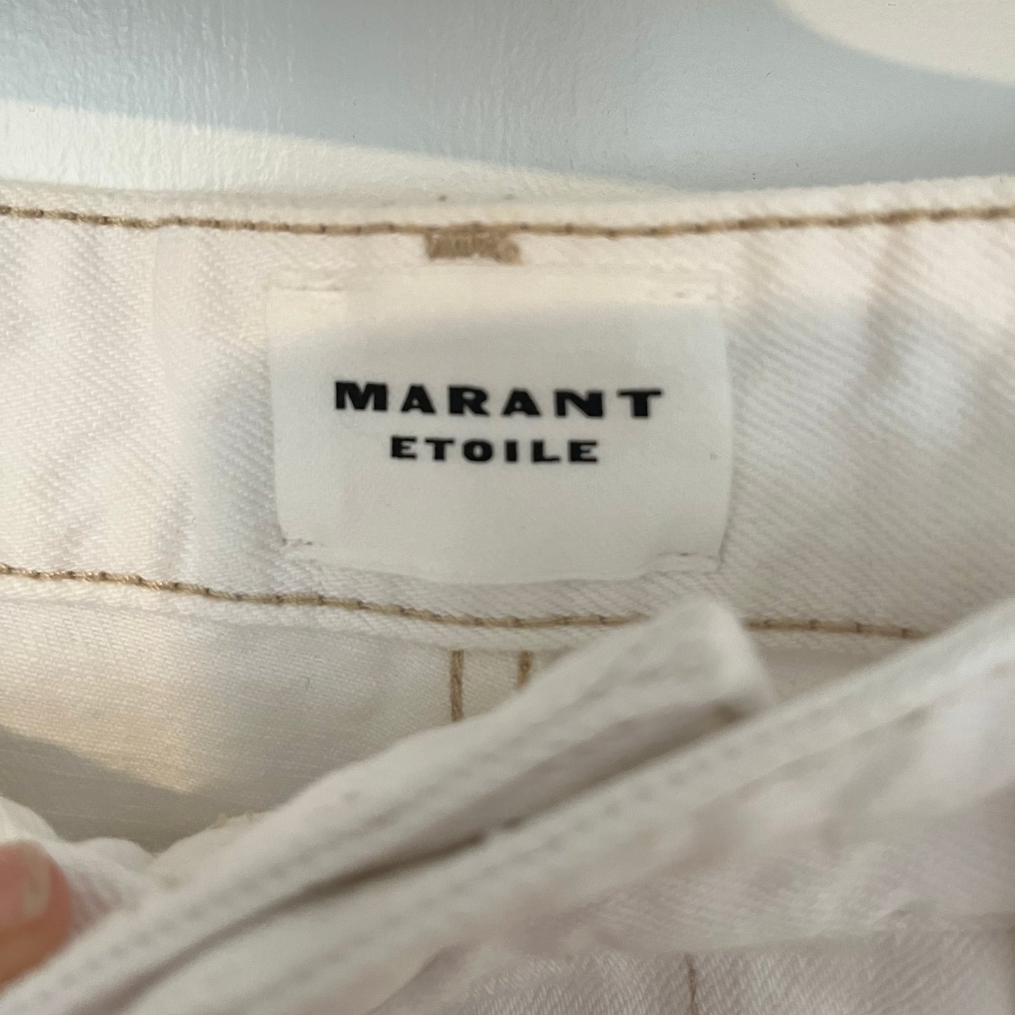 Isabel Marant Etoile "Belvira" Jeans in White, size 38 (like 27/28)