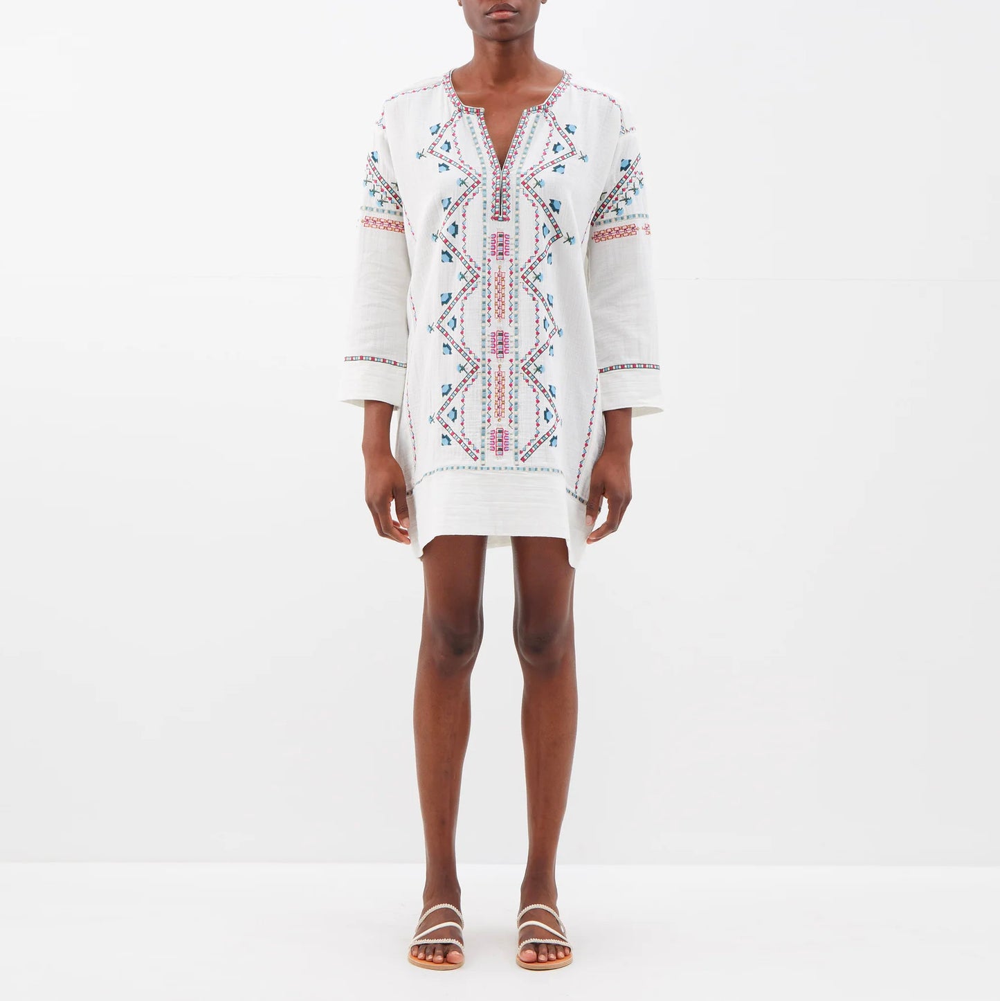 Isabel Marant "Chemsi" Embroidered Dress, size 42 (fits L-XL)