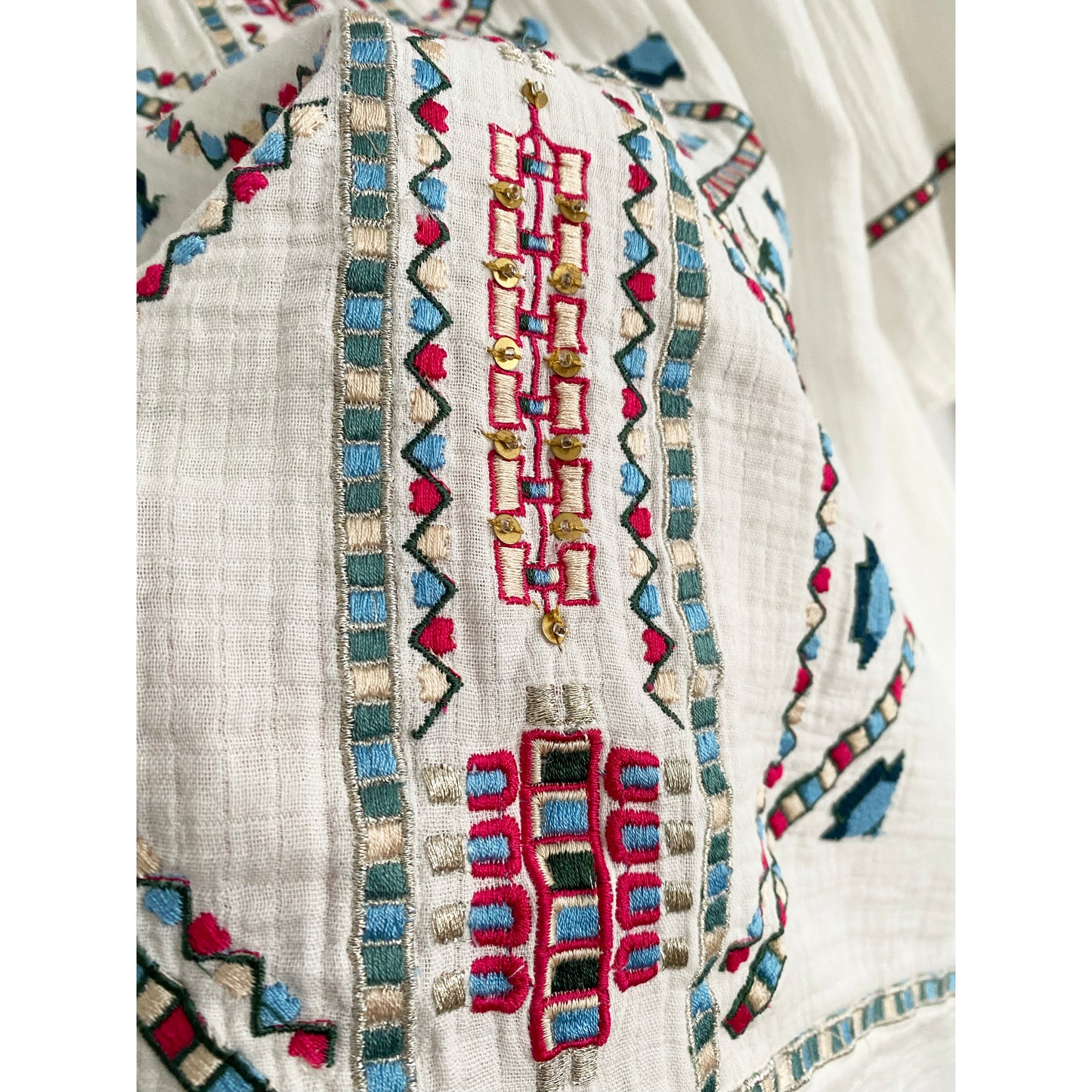 Isabel Marant "Chemsi" Embroidered Dress, size 42 (fits L-XL)