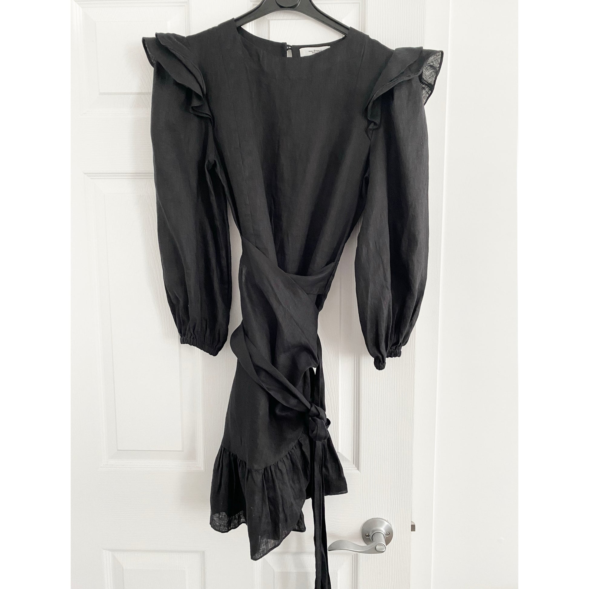 isabel marant black linen dress Isabel Marant Etoile Briali Dress