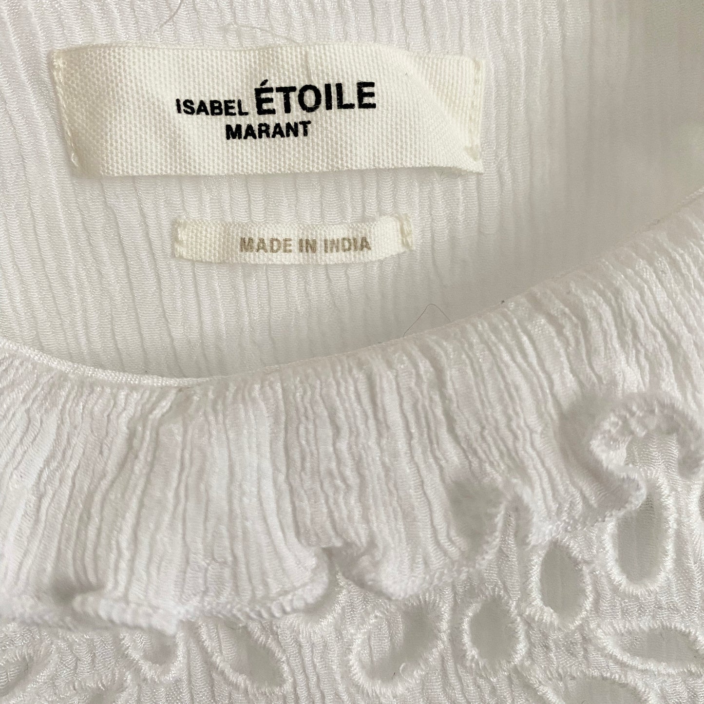 Isabel Marant Etoile "Idoa" Top in White, size 36