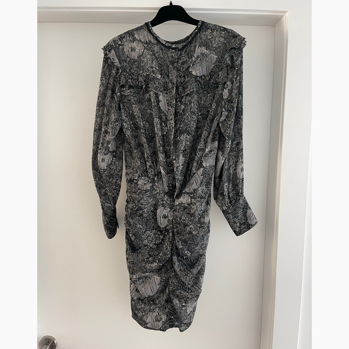 Isabel Marant "IRVIN" Printed Silk Dress, size 38 (fits like a slim size 4)