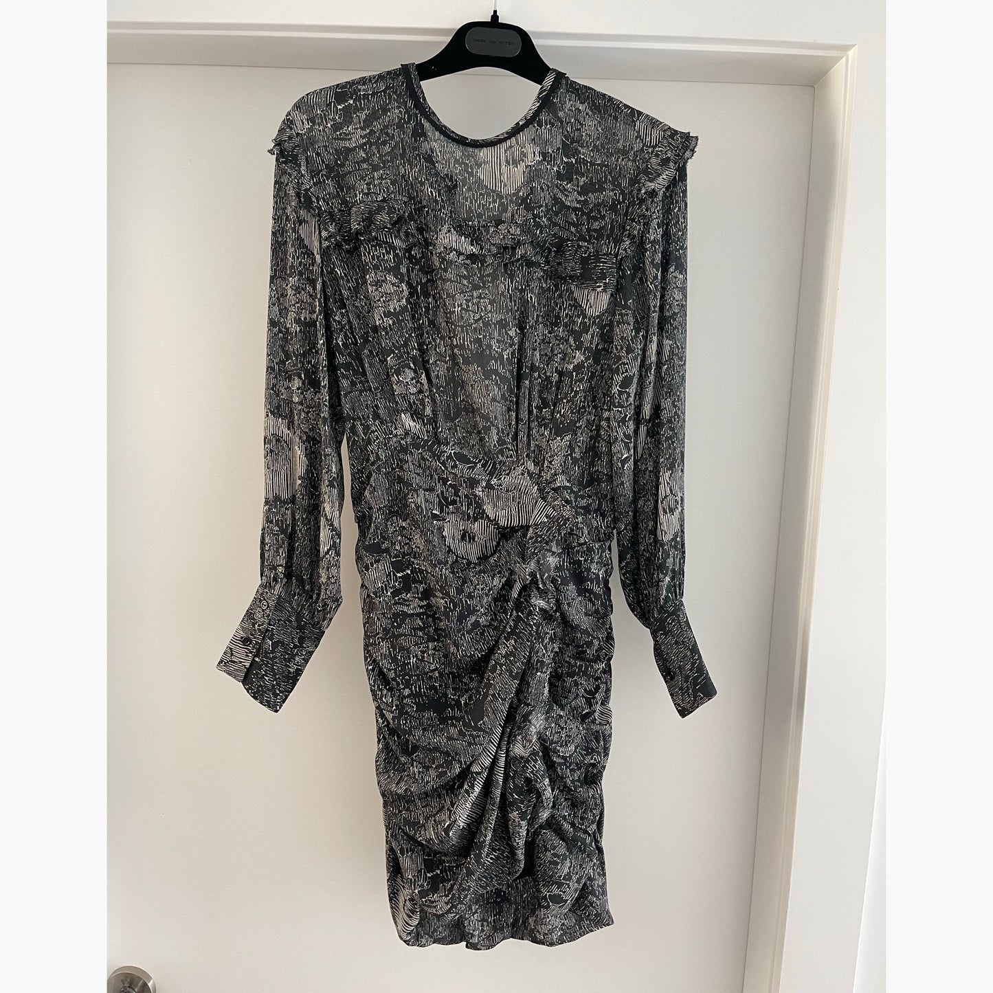 Isabel Marant "IRVIN" Printed Silk Dress, size 38 (fits like a slim size 4)