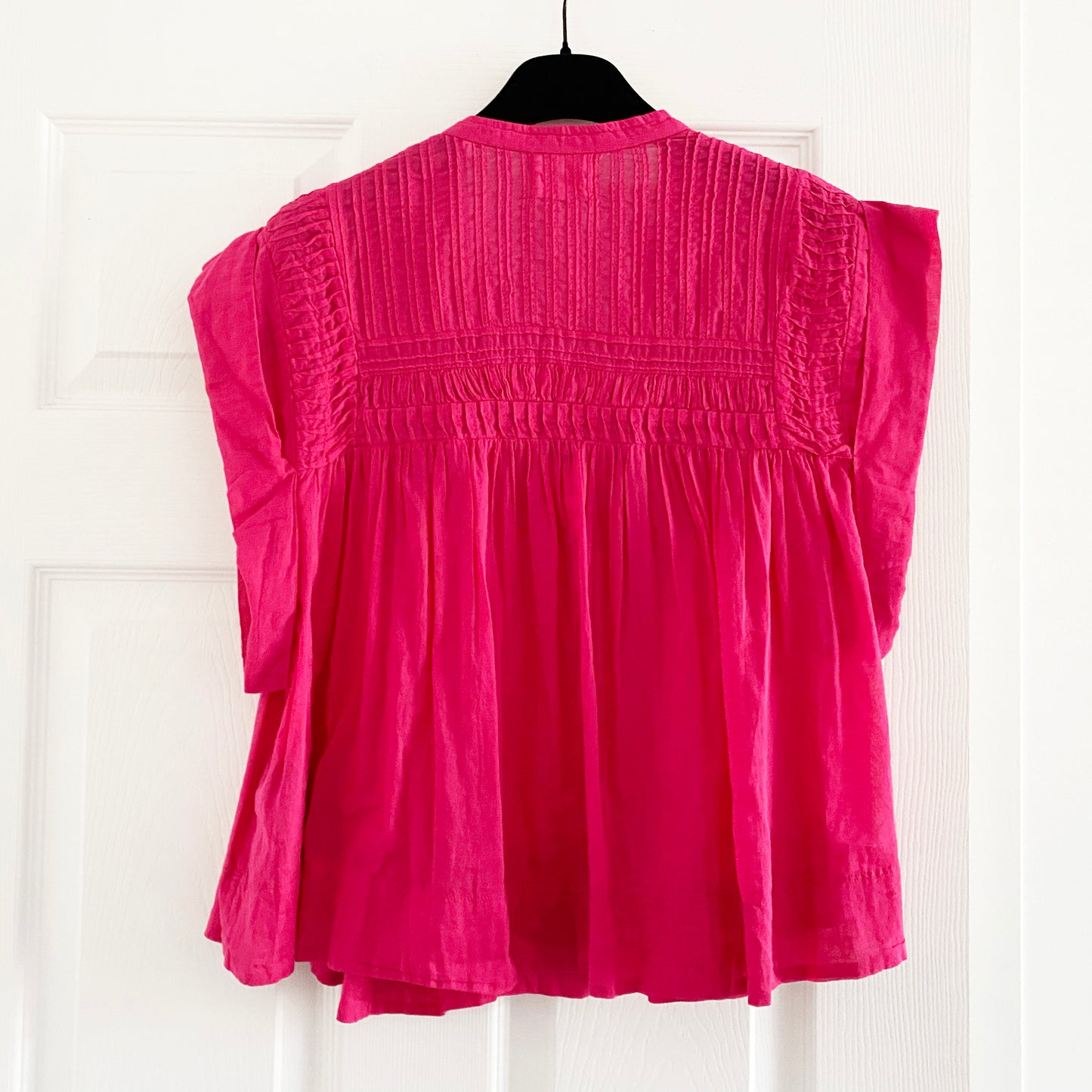 Isabel Marant Etoile "Leaza" Top in Fushia Pink, size 36 (fits like size small)