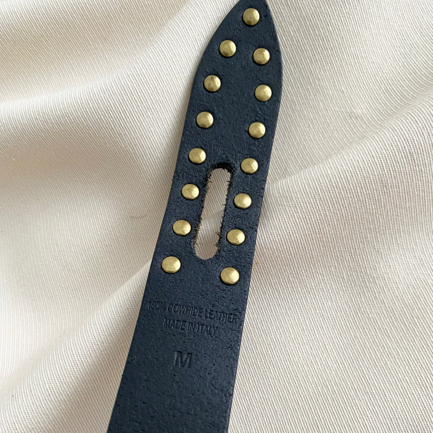 Isabel Marant "Lelo" Studded Tie Belt in Black, size Medium (fits like size Small)