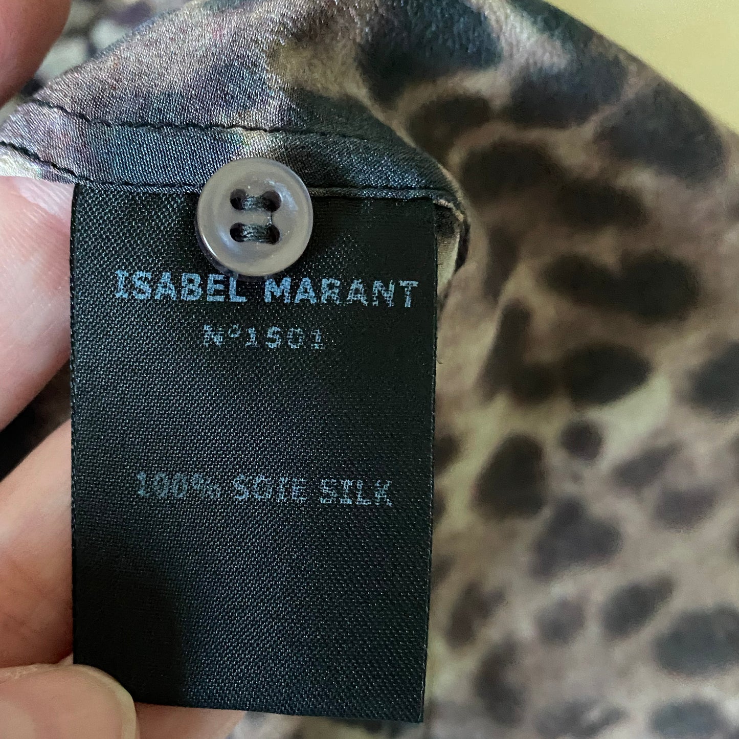 Isabel Marant Etoile "Jemet" Leopard Print Top, size "0" (XS)