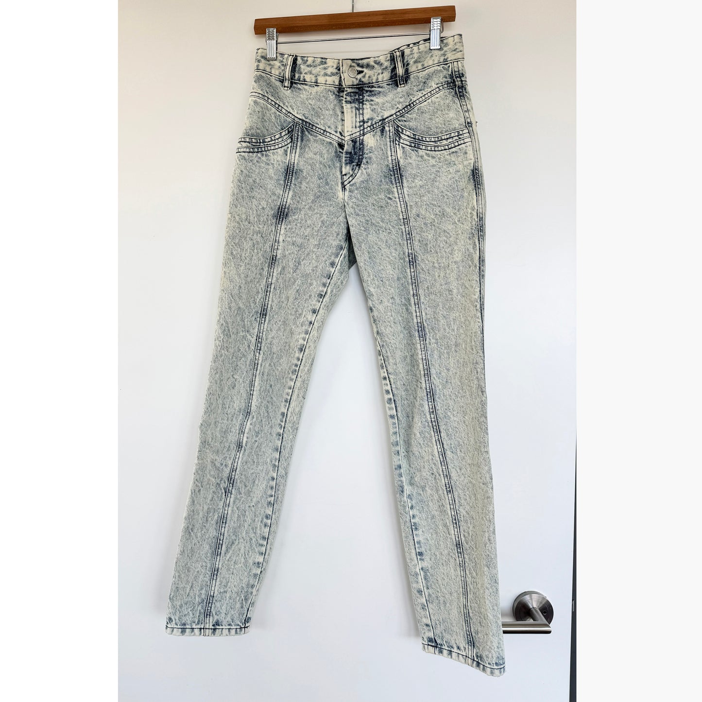 Isabel Marant "Lorricka" Jeans in Blue Snow, size 38