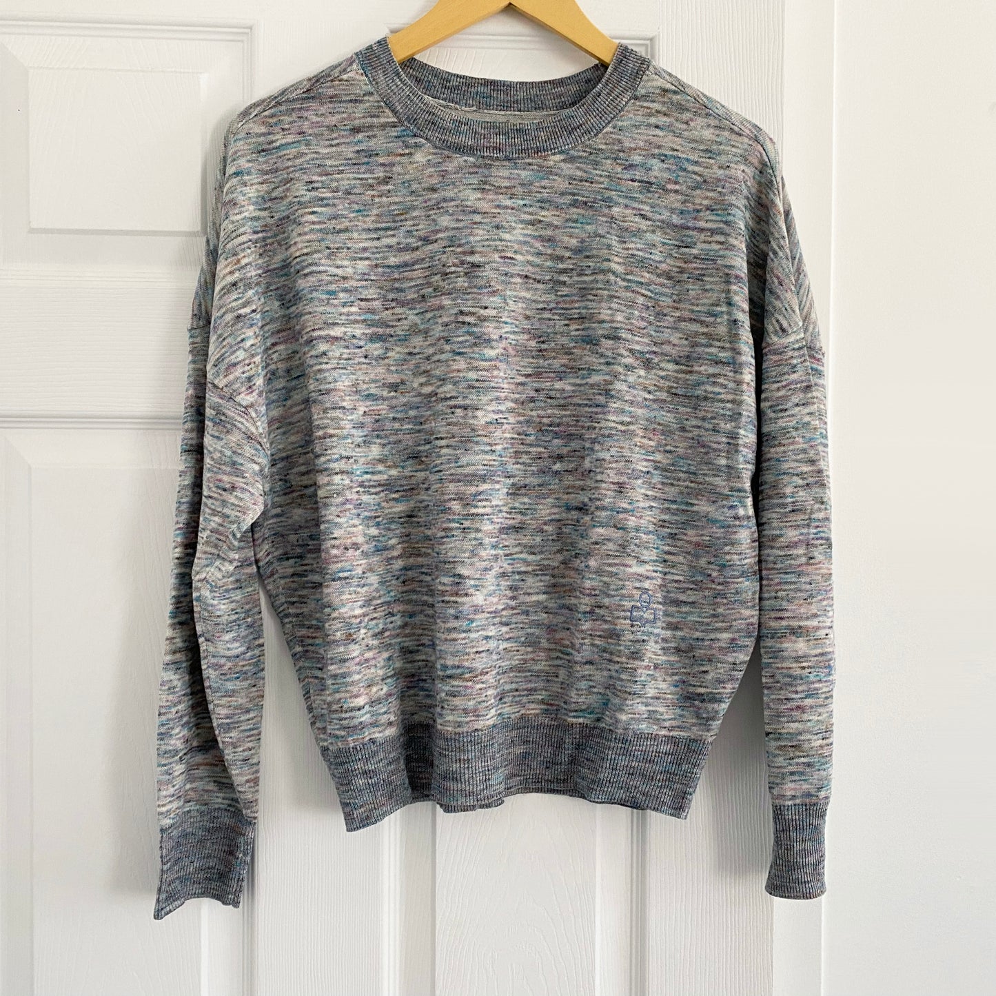 Isabel Marant Etoile "Marisans" Marled Sweater in Blue, size 36