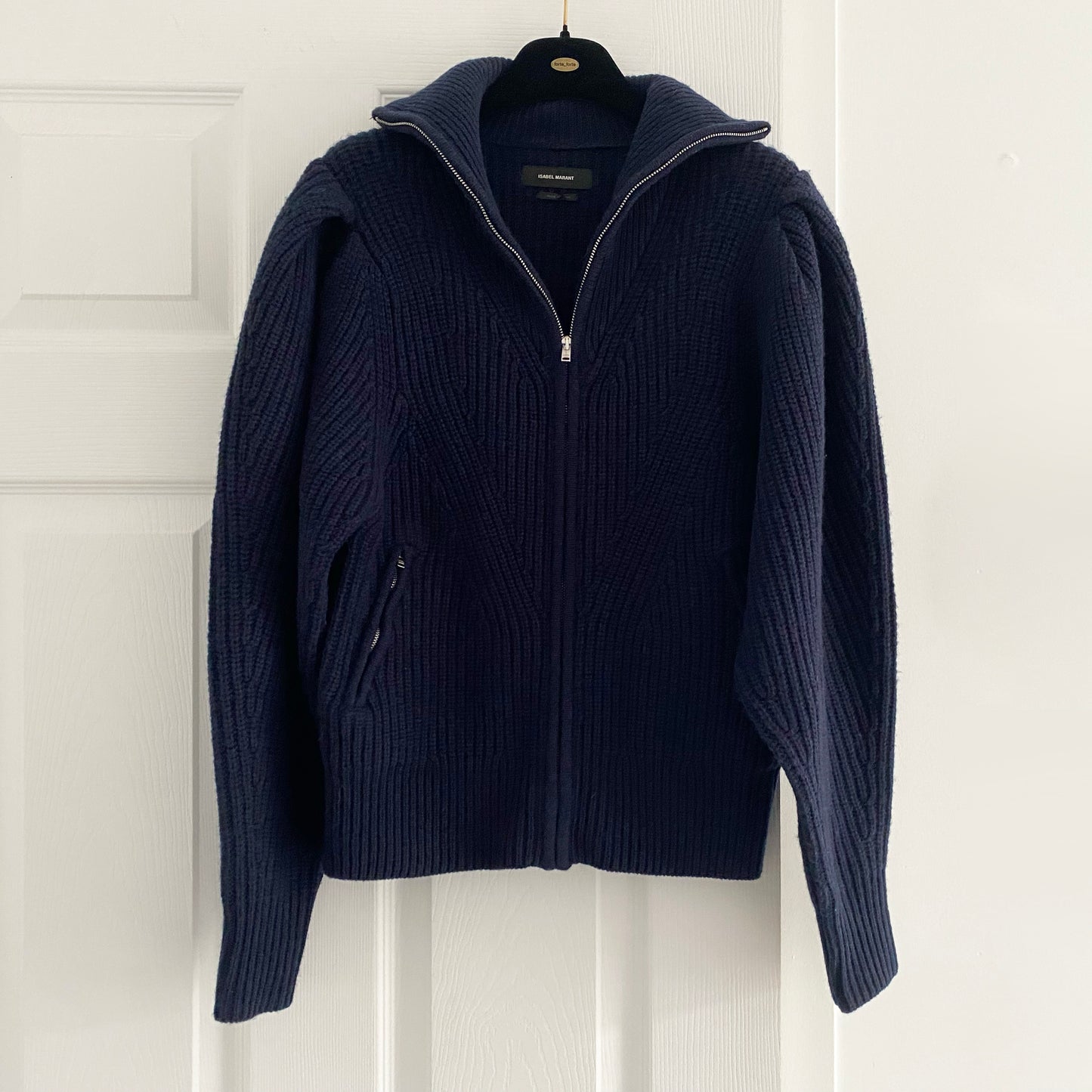 Isabel Marant Cardigan zippé « Abby » sur le devant, taille 36