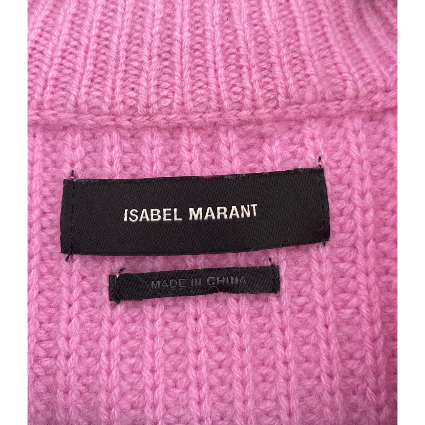 Isabel Marant "Abby" Zip-Front Cardigan in Pink, size 36