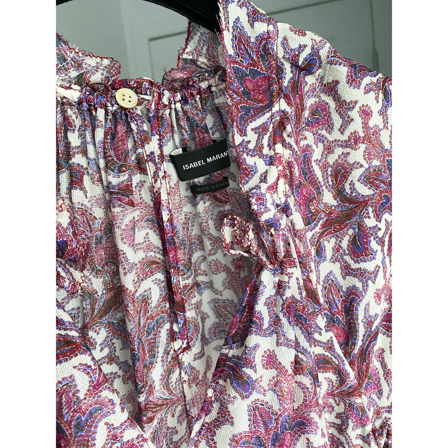 Isabel Marant Printed Pink Silk Dress, size 44 (size 12)