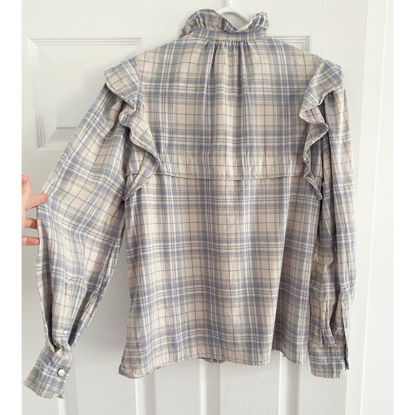 Isabel Marant Etoile "Idety" Plaid Blouse, size 36 (like a Small)