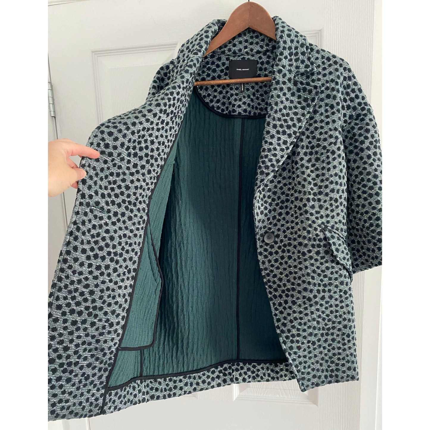 Isabel Marant "ALBURY" Polka Dot Jacket, size 36