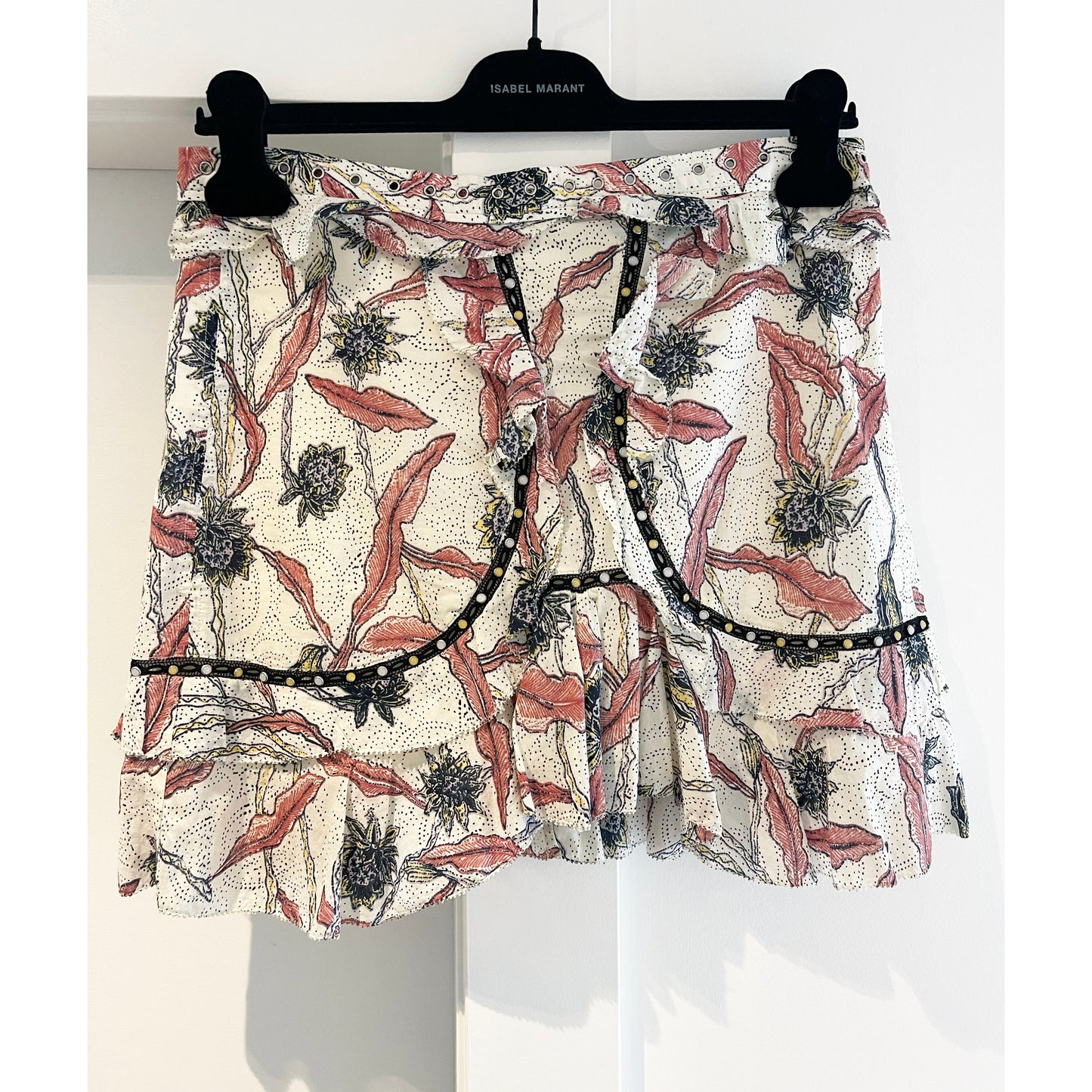 Isabel Marant Printed Cotton Top and Skirt Set, size 38 (fits size 4)