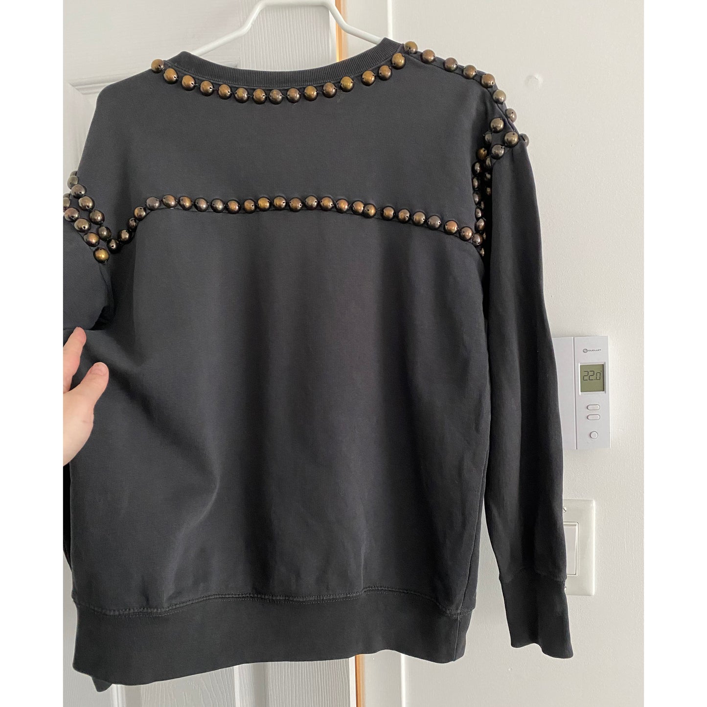 Sweat-shirt clouté Isabel Marant « Scotty », taille 34 (convient à la taille 0/2)