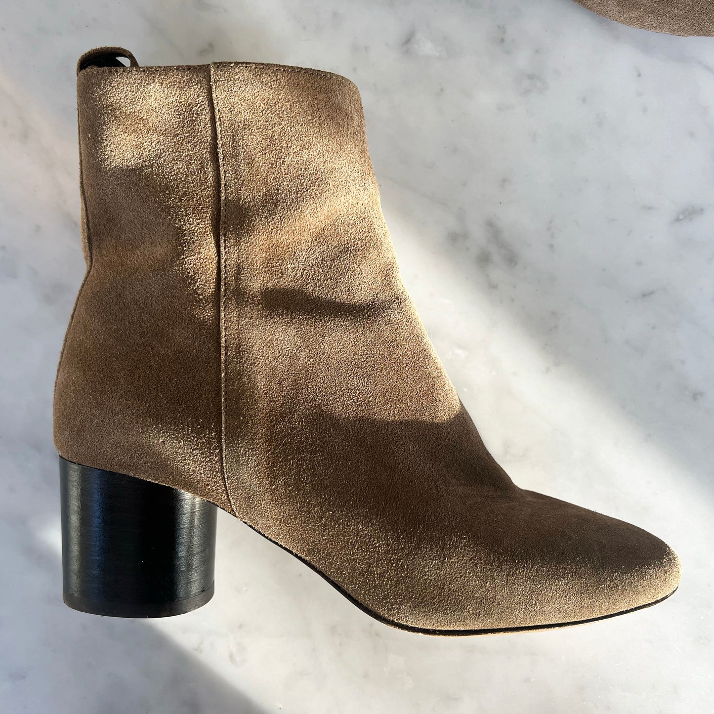 Isabel Marant "Deyissa" Suede Boots in Tan, size 37