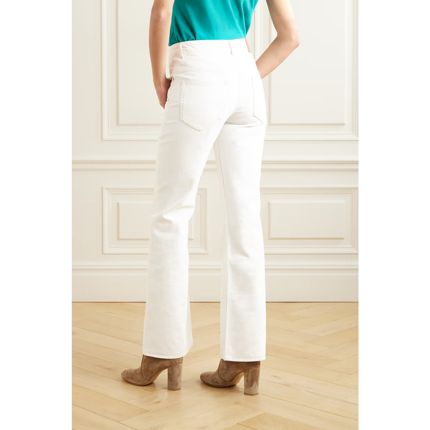 Isabel Marant Etoile "Belvira" Jeans in White, size 38 (like 27/28)