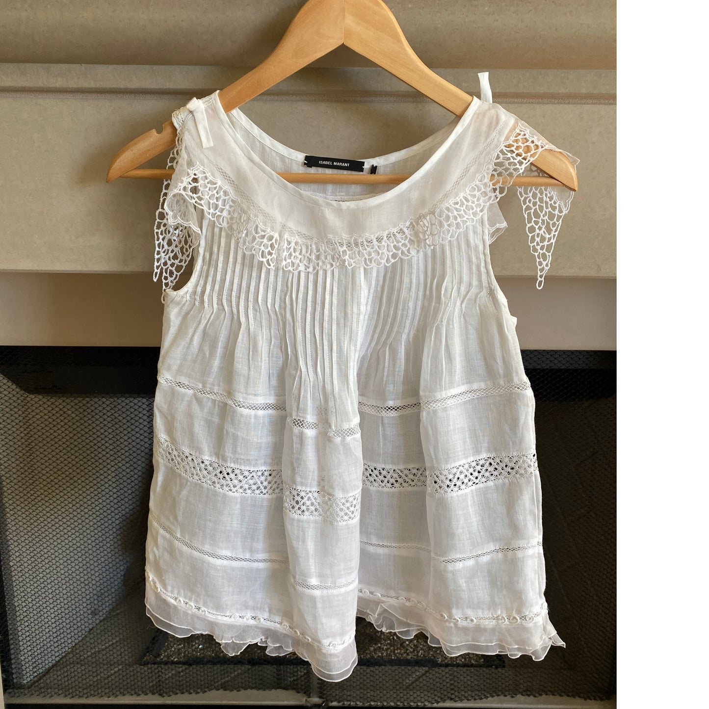 Blouse en ramie blanche Isabel Marant « Ouda », taille 34. Taille comme un 0/2