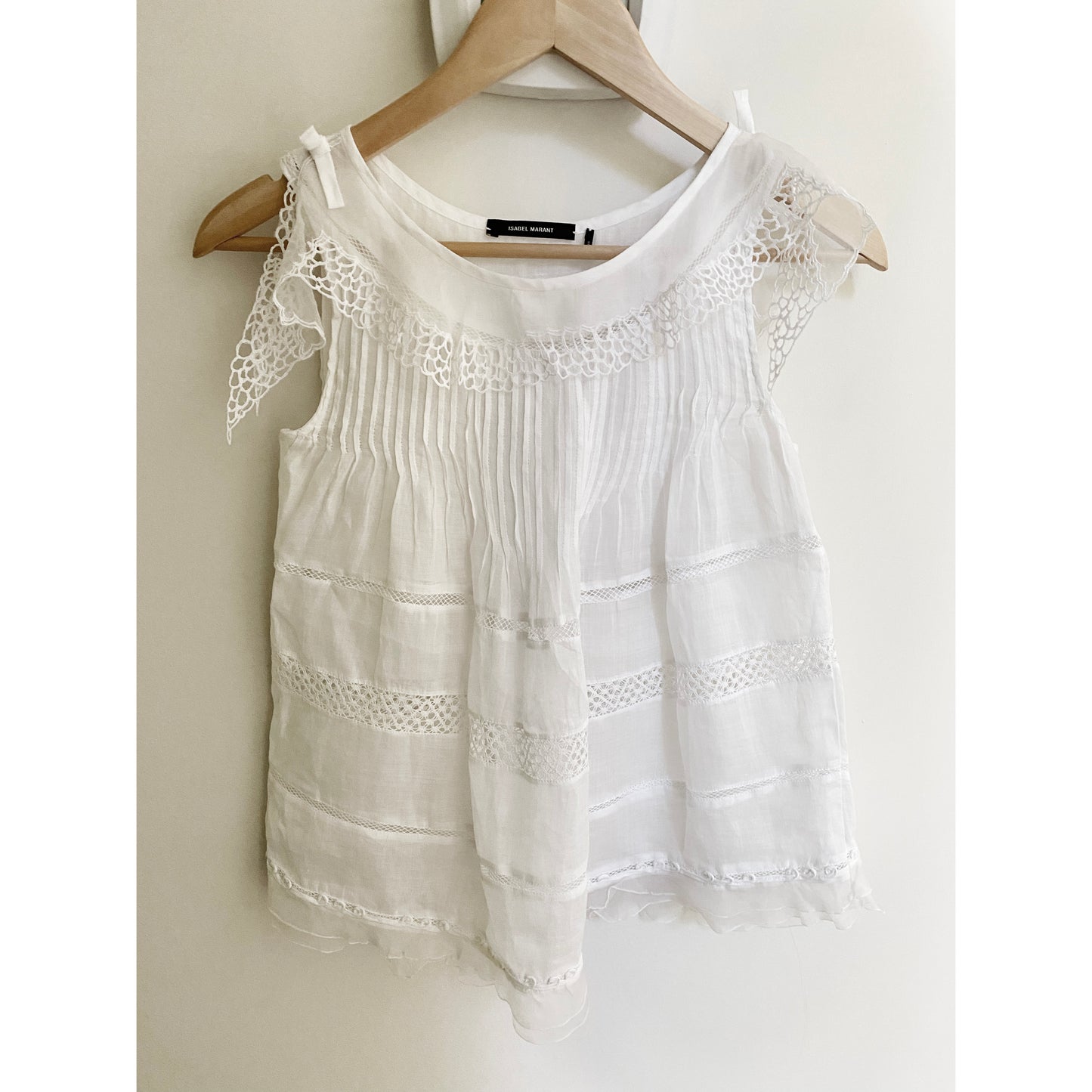 Blouse en ramie blanche Isabel Marant « Ouda », taille 34. Taille comme un 0/2