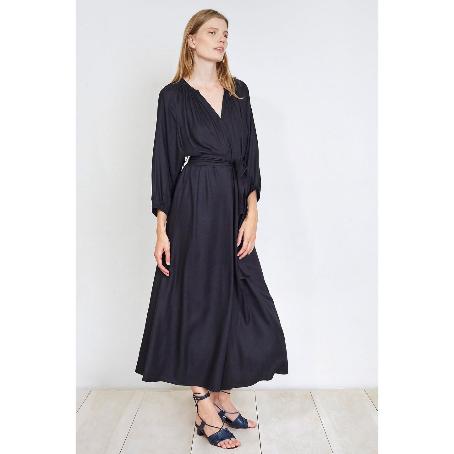 Apiece Apart "Isla" Romper in Black, size 4 (fits size 6/8)