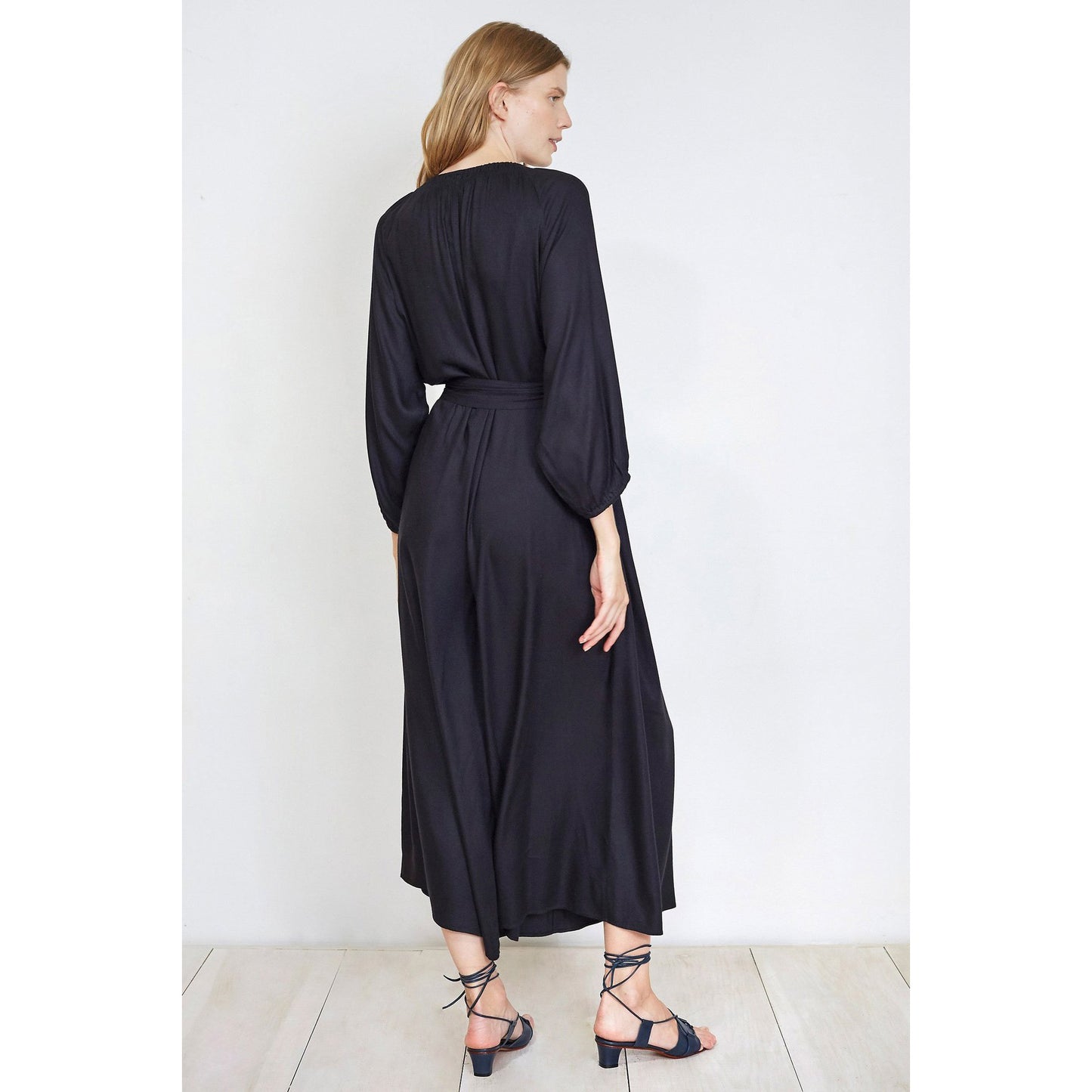 Apiece Apart "Isla" Romper in Black, size 4 (fits size 6/8)