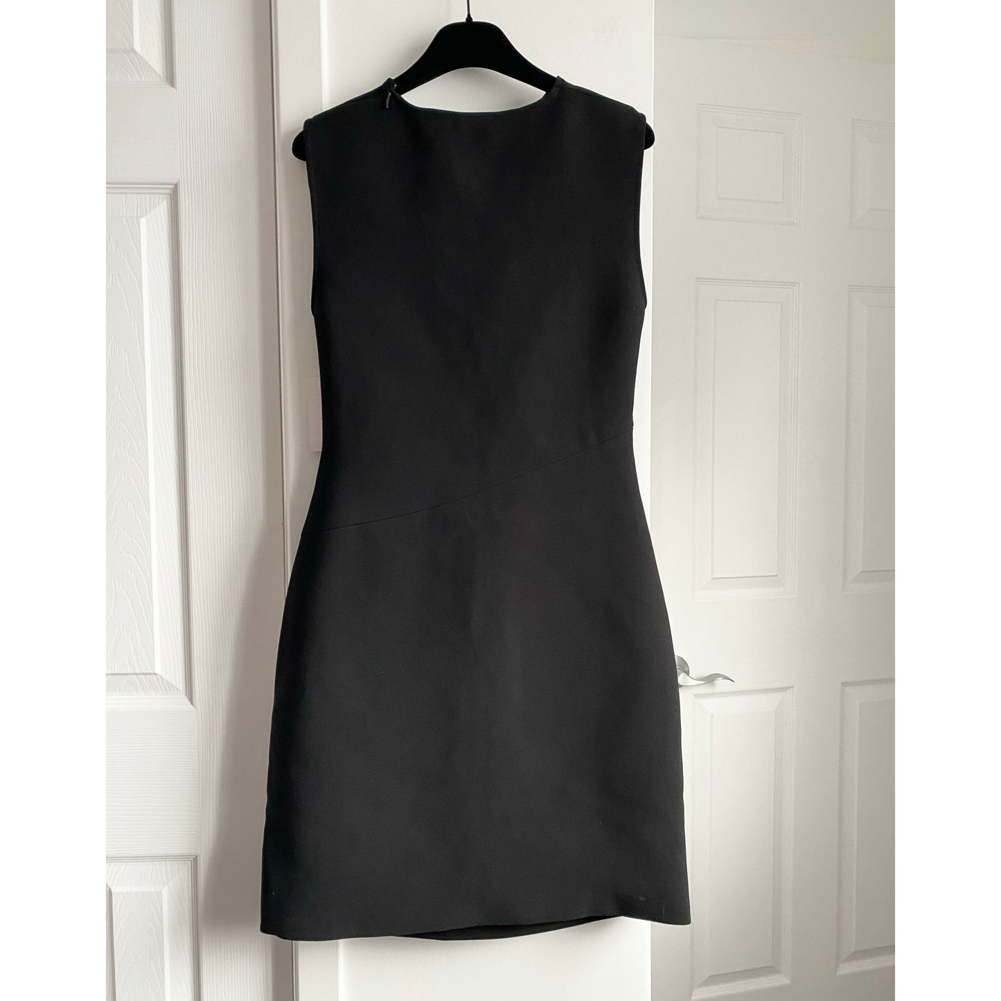 Issa London Black Jersey Twist Front Dress, size 8 (fits like size 6)