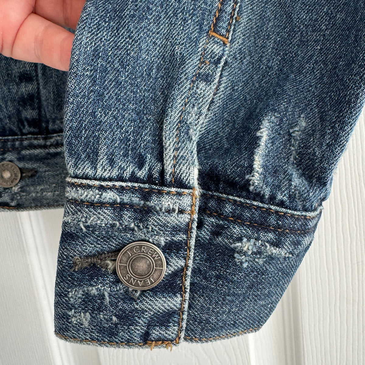 J. Crew Classic Denim Jacket in Blue, size Small