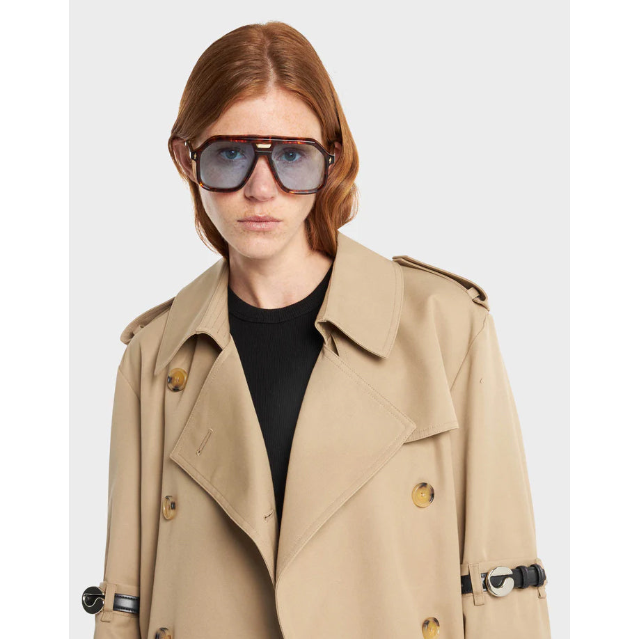 Jacques Marie Mage "Casius" Sunglasses in "Beluga" Black