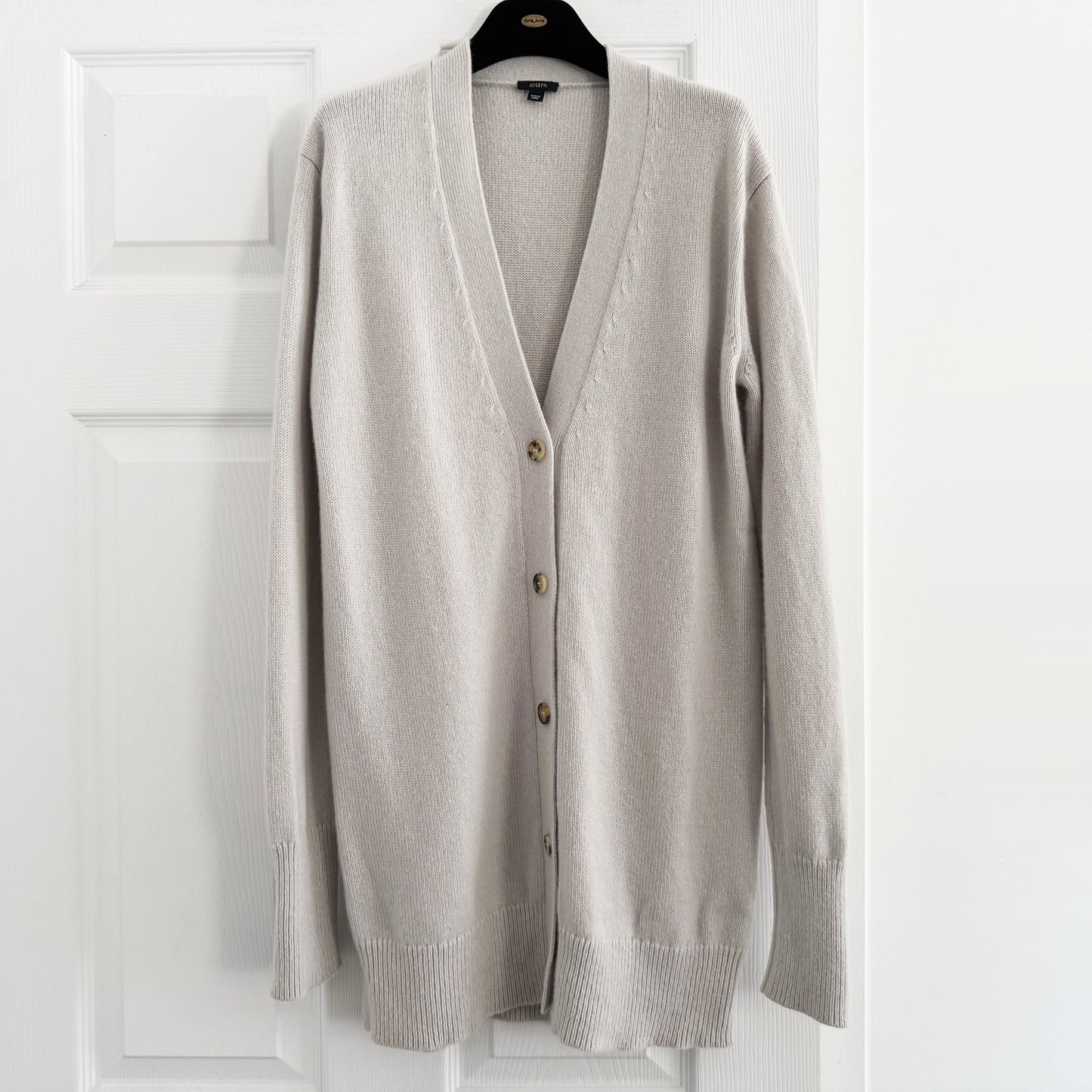 Joseph Pure Cashmere Cardigan in Silver/Grey, size XS