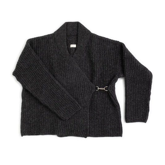 James Street "Frank" Cardigan in Charcoal Grey, size Medium