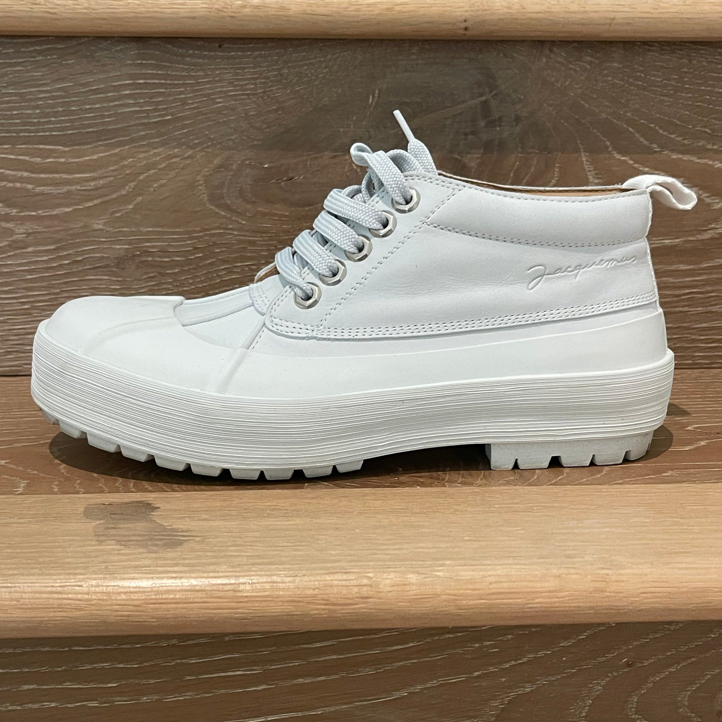 Jacquemus "Les Meuniers" boots in White, size 38
