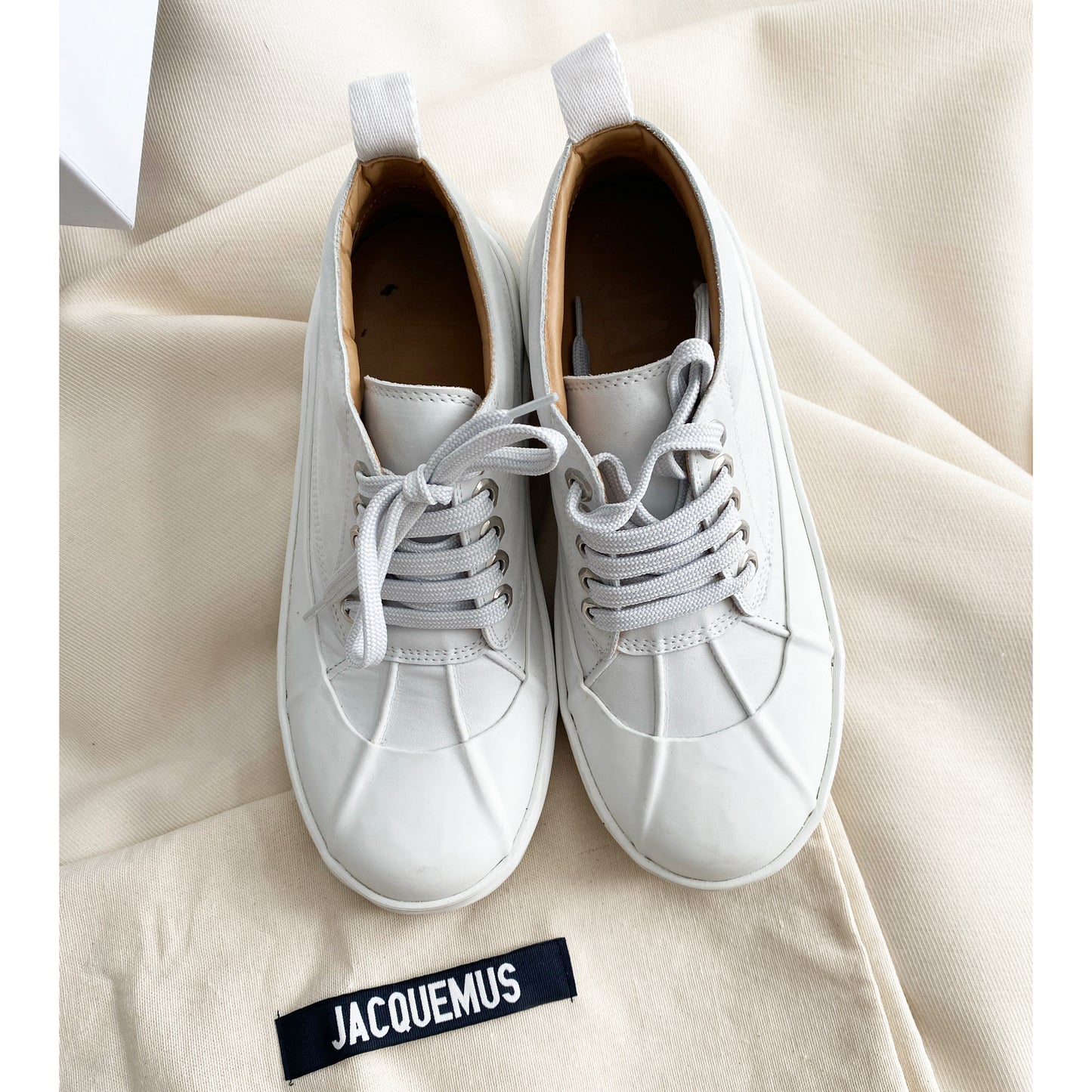 Jacquemus "Les Meuniers" boots in White, size 38