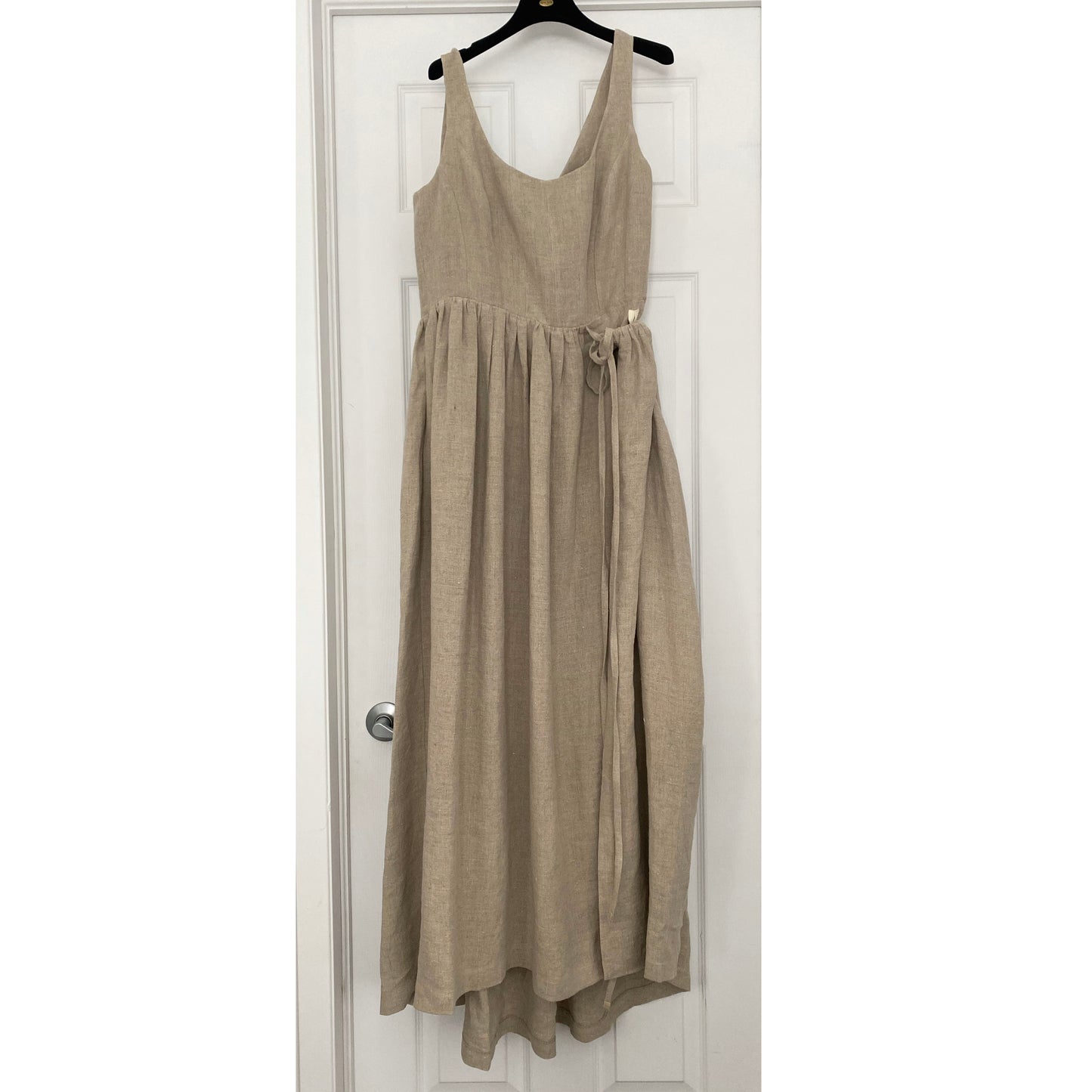 Luxe Provence x Jamie Beck "Marianne" Dress in Natural Linen, size Large