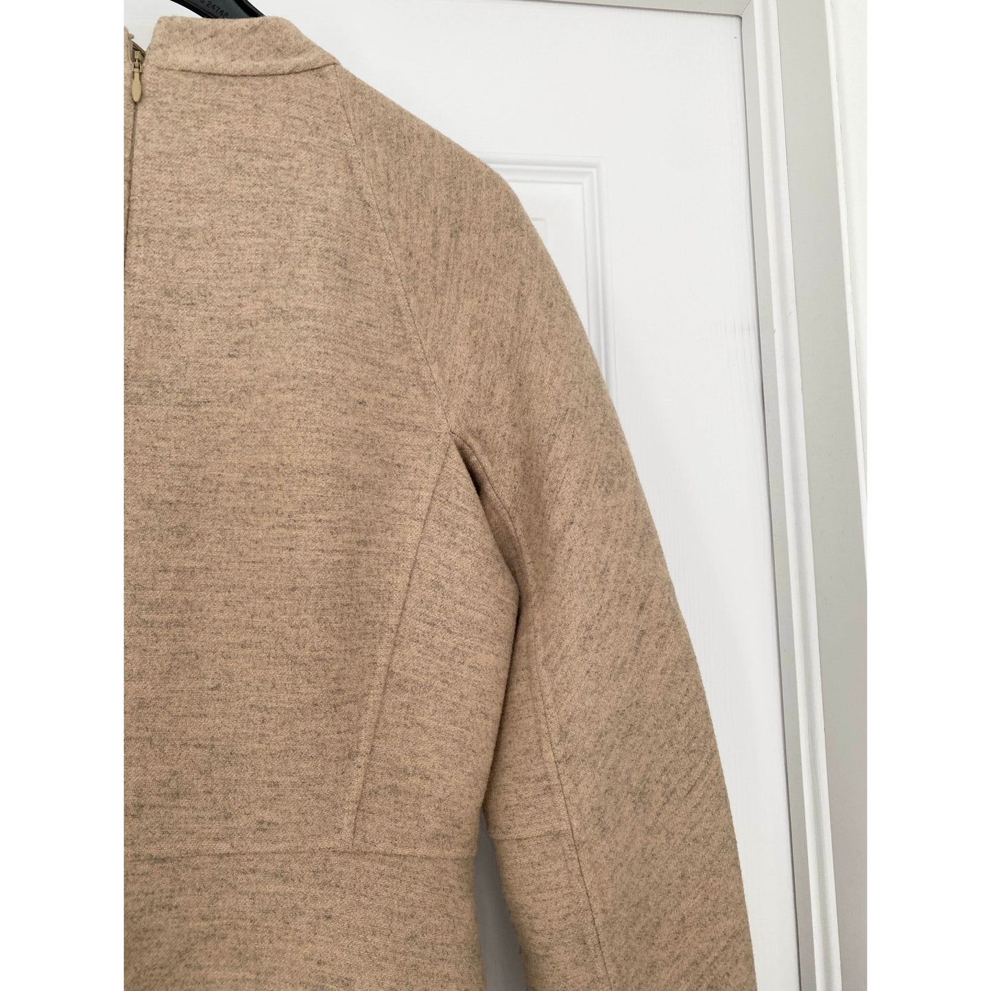Jil Sander "LEVEN" Structured Beige Wool Dress, size 34 (fits like a size 4/6)