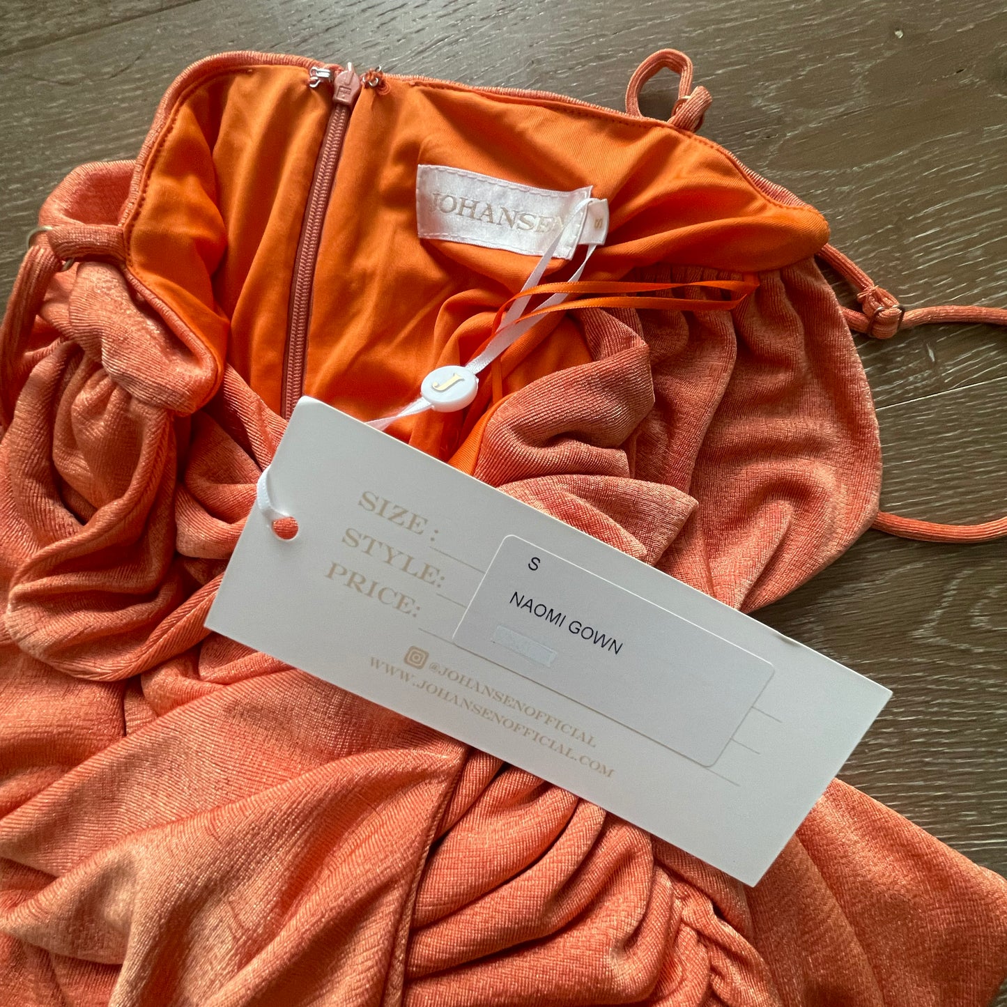 Johansen "Naomi" Dress in Orange, size Small