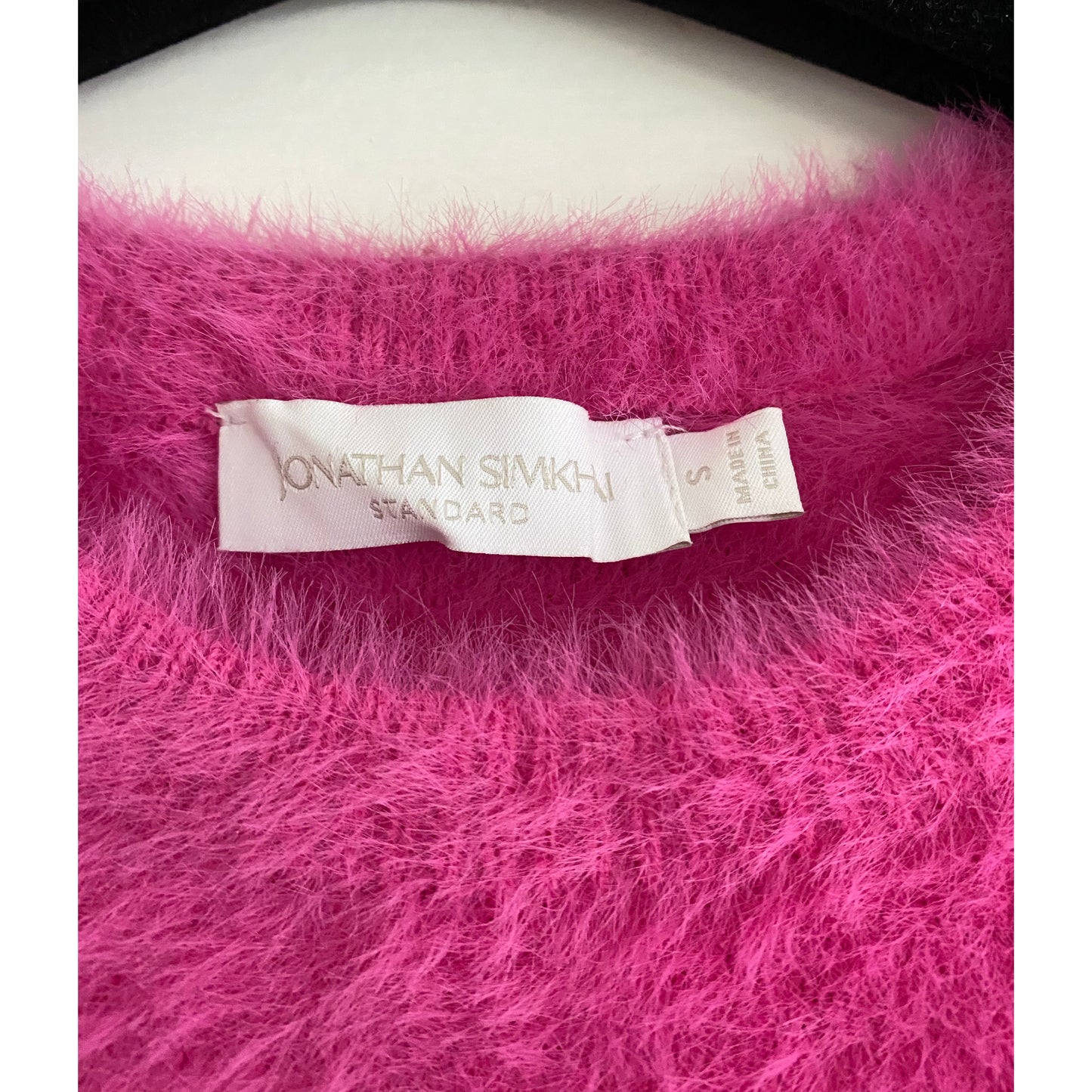 Jonathan Simkhai "Levy" Pink Mohair Sweater, size Small (Fits XS/S)