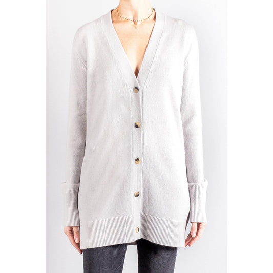Joseph Pure Cashmere Cardigan in Silver/Grey, size XS