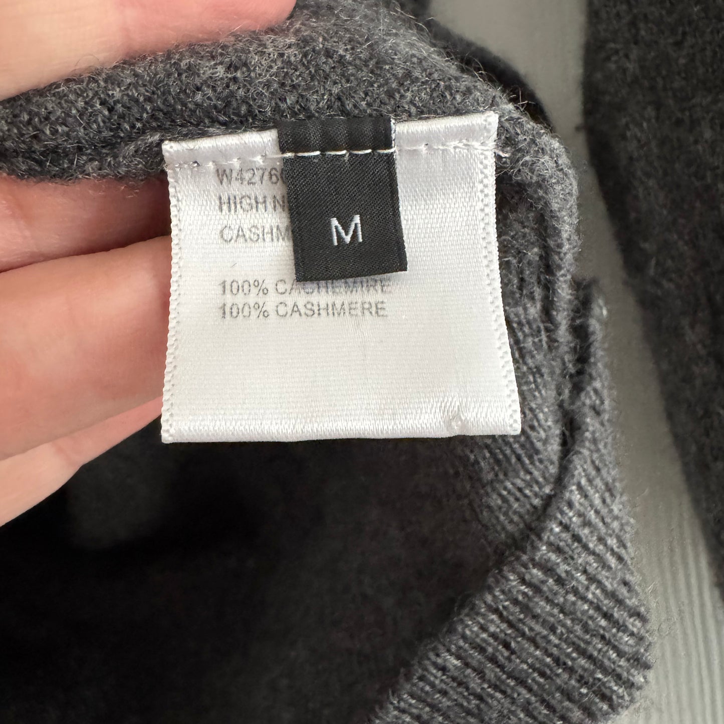 Joseph Grey Cashmere Turtleneck, size Medium