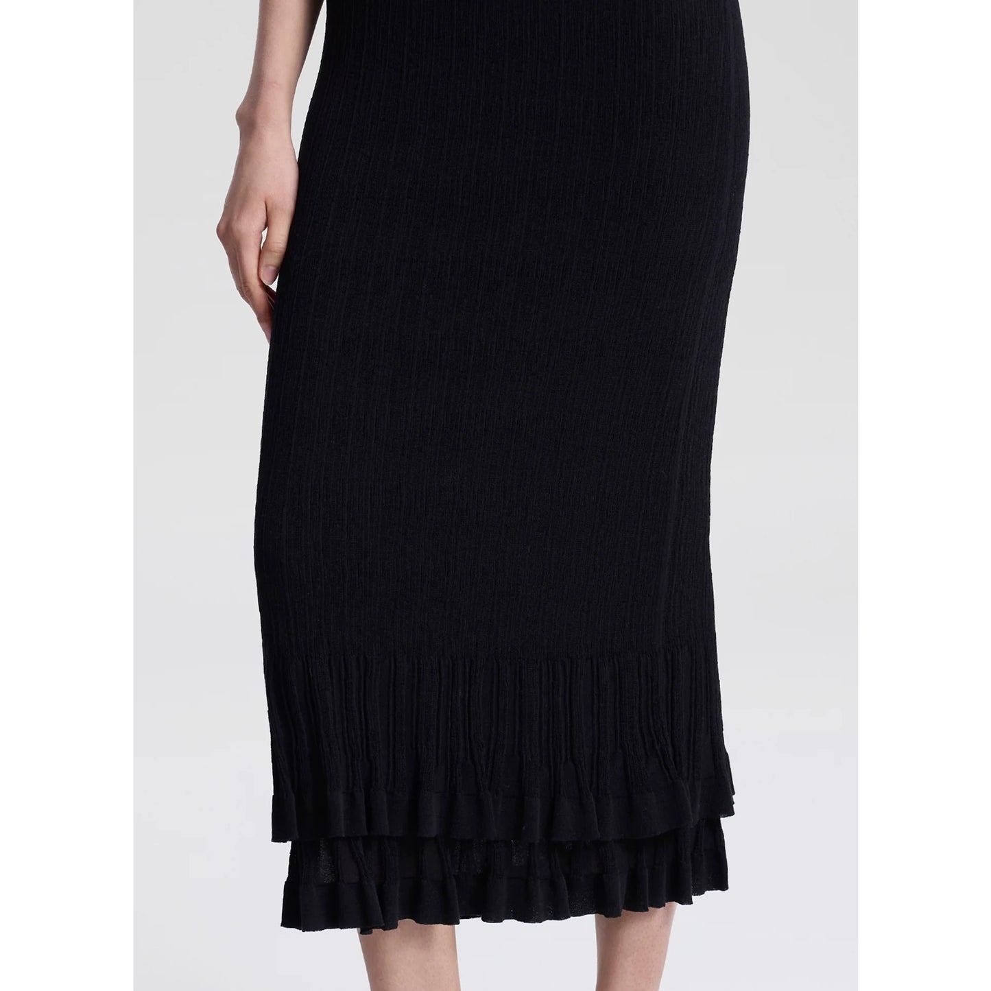 A.L.C. "Kennedy" Knit Midi Dress in Black, size Small