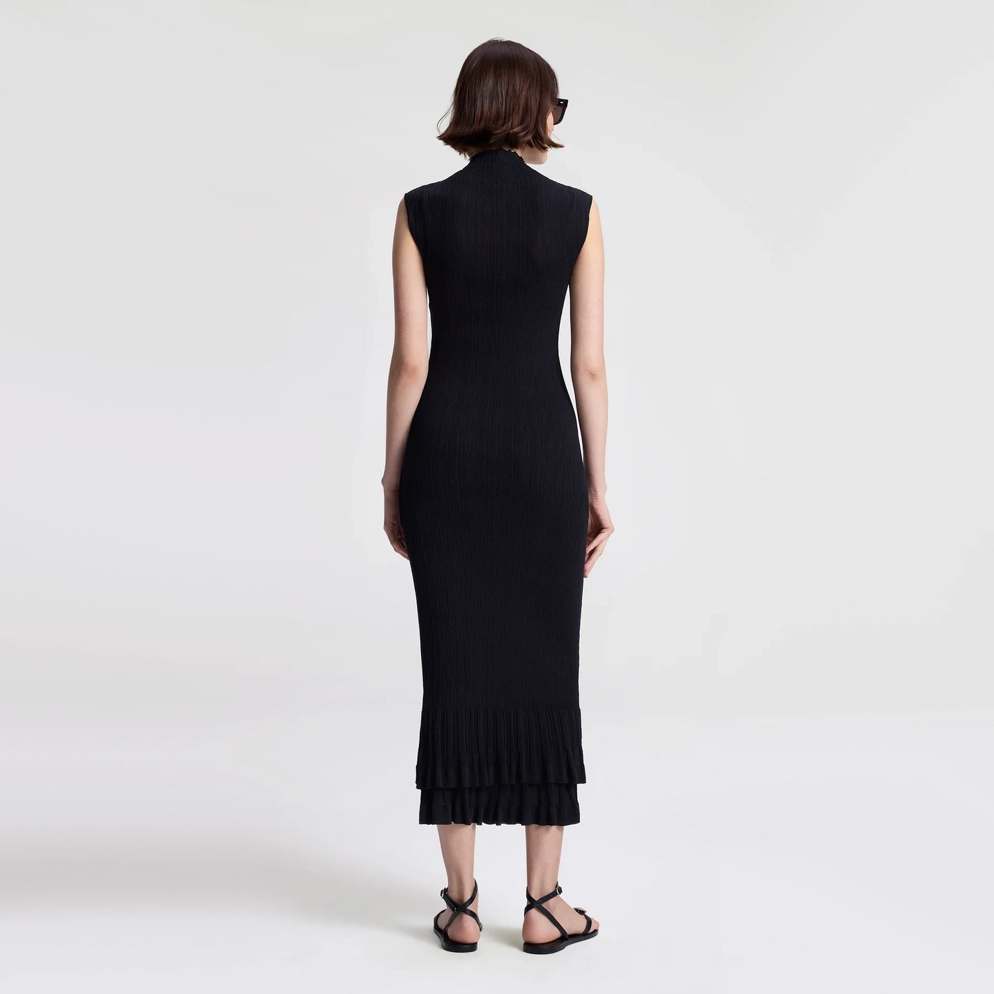 A.L.C. "Kennedy" Knit Midi Dress in Black, size Small
