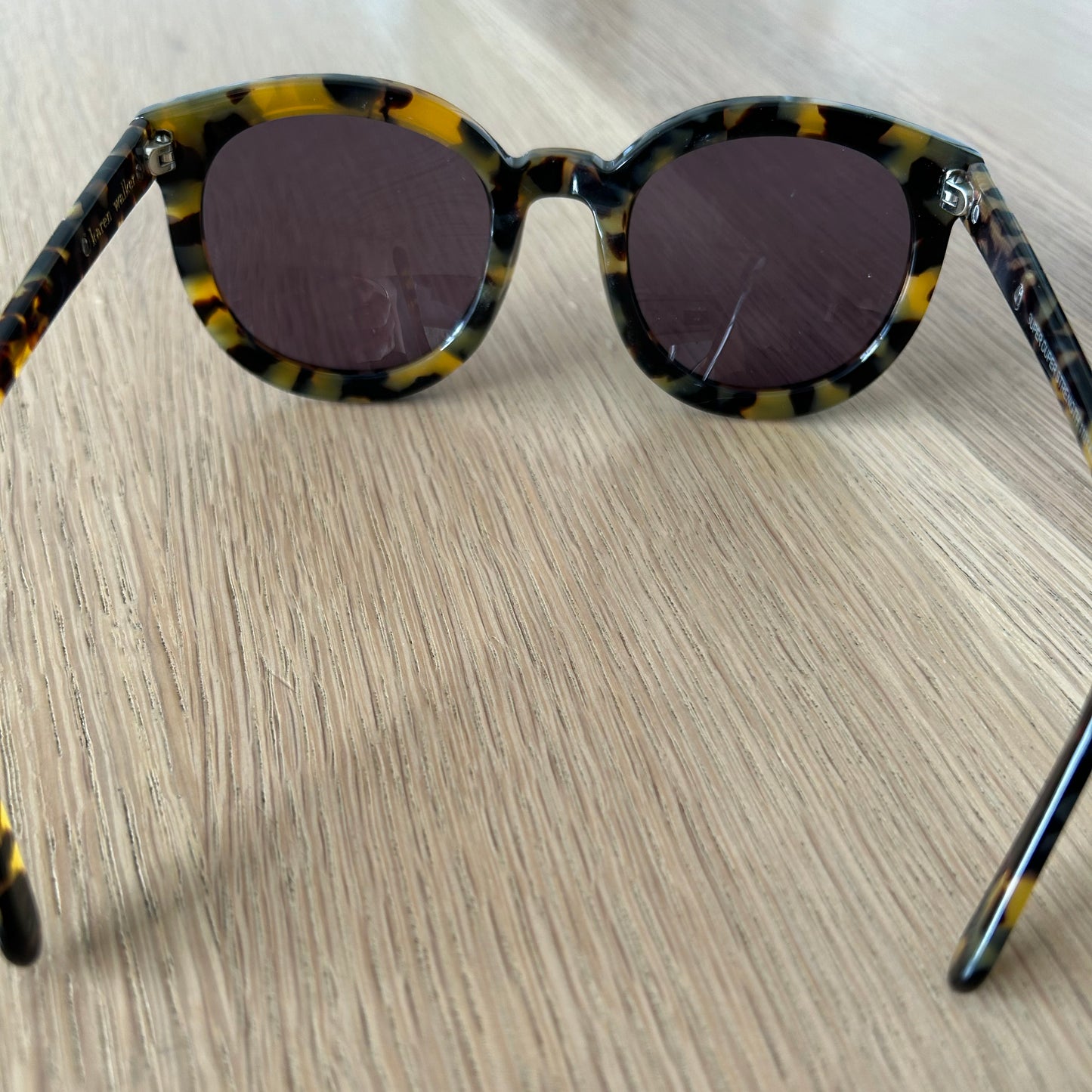 Karen Walker Super Duper Strength Sunglasses in Crazy Tort