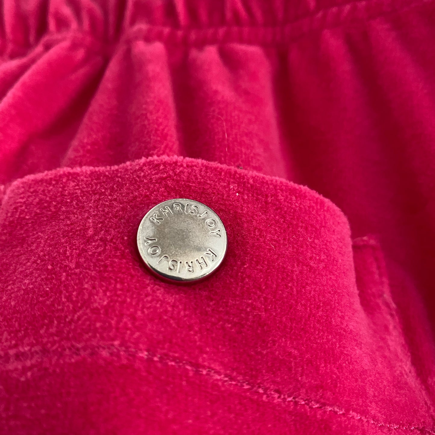 Khrisjoy Pink Velour Track Suit, size XS (fits loose, like a roomy size small)